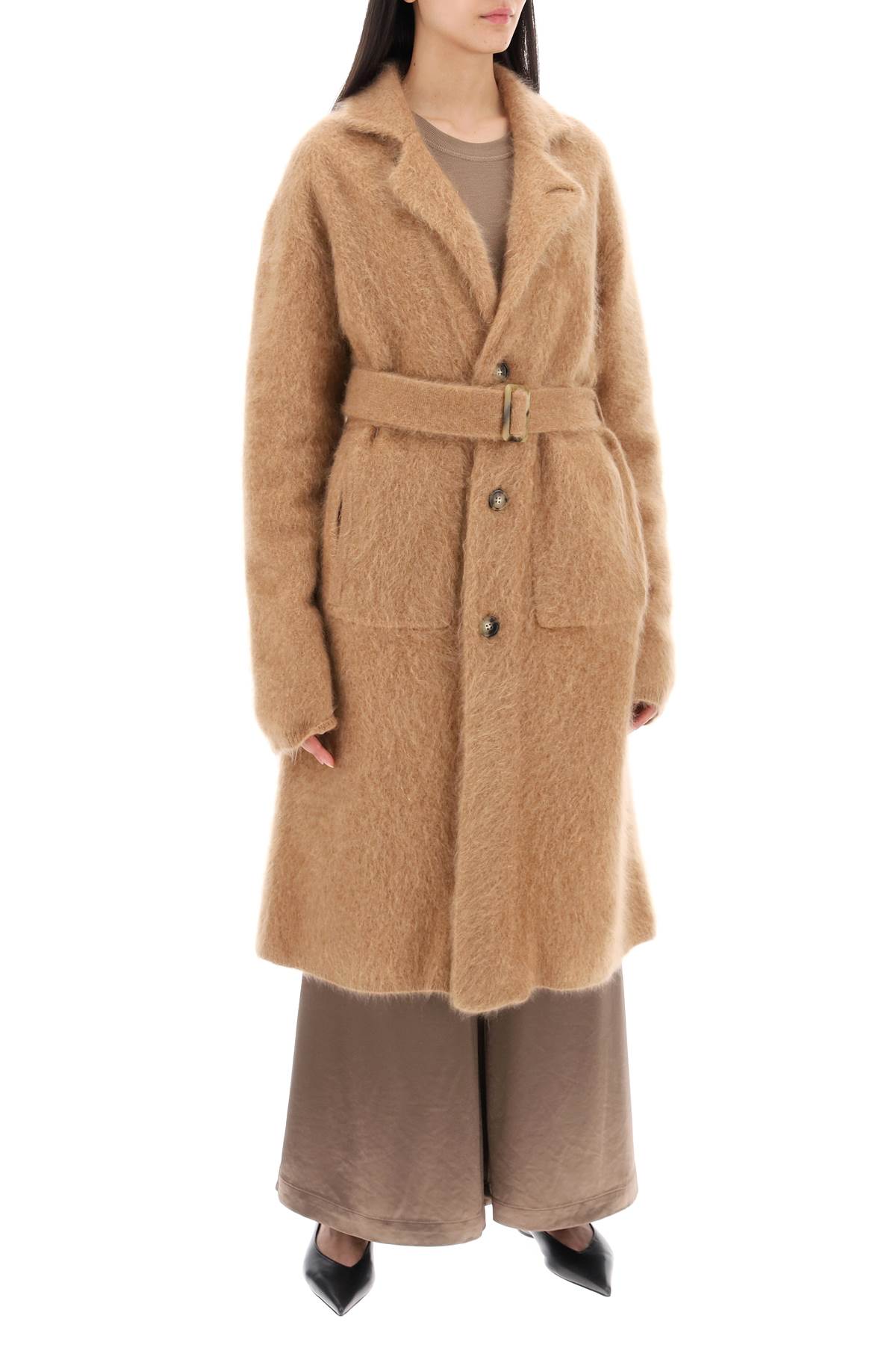 Shop Guest In Residence Brushed Cashmere Coat In Almond (brown)