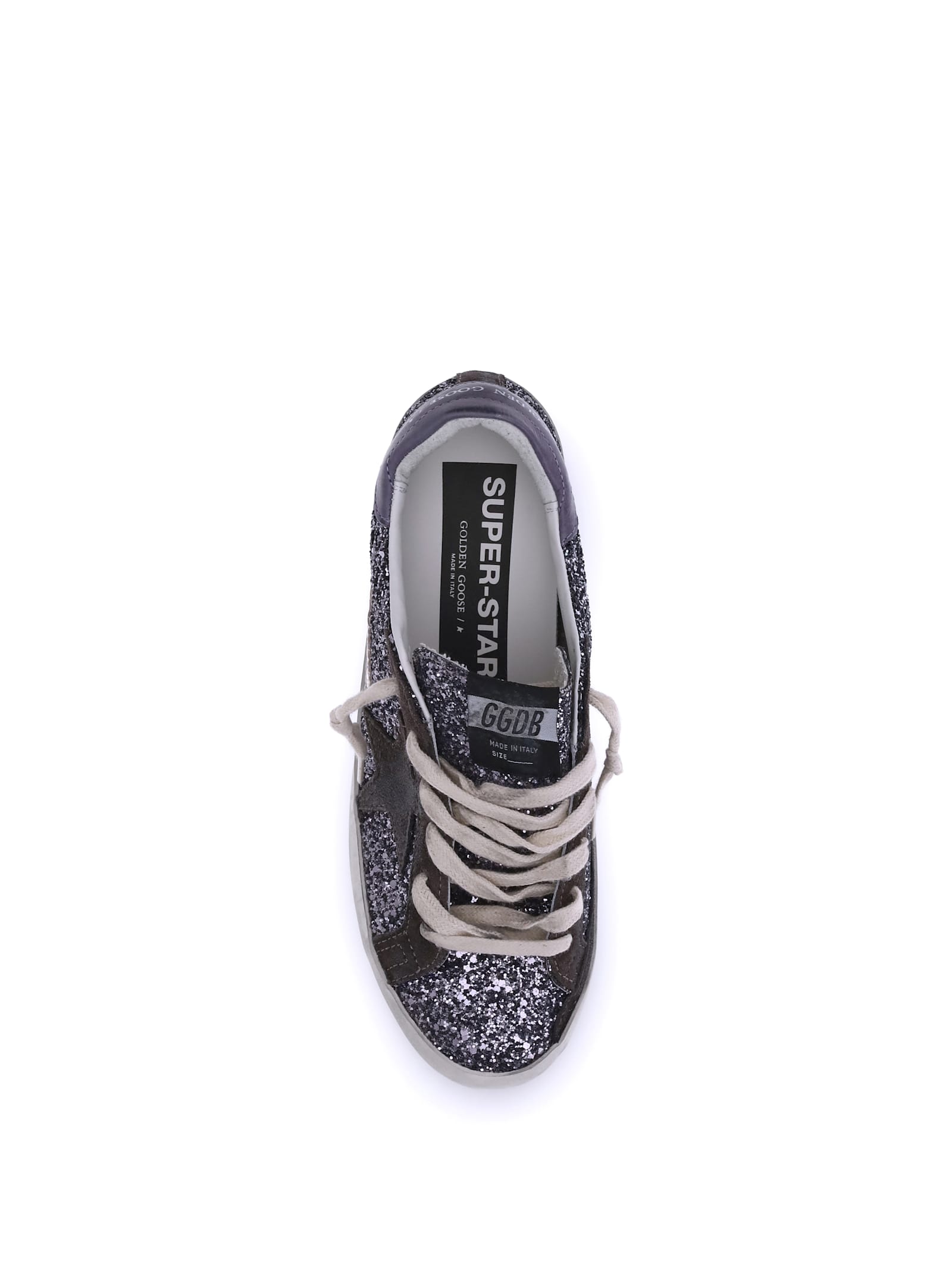 Golden Goose Sneakers Super Star With Glitter In Multi