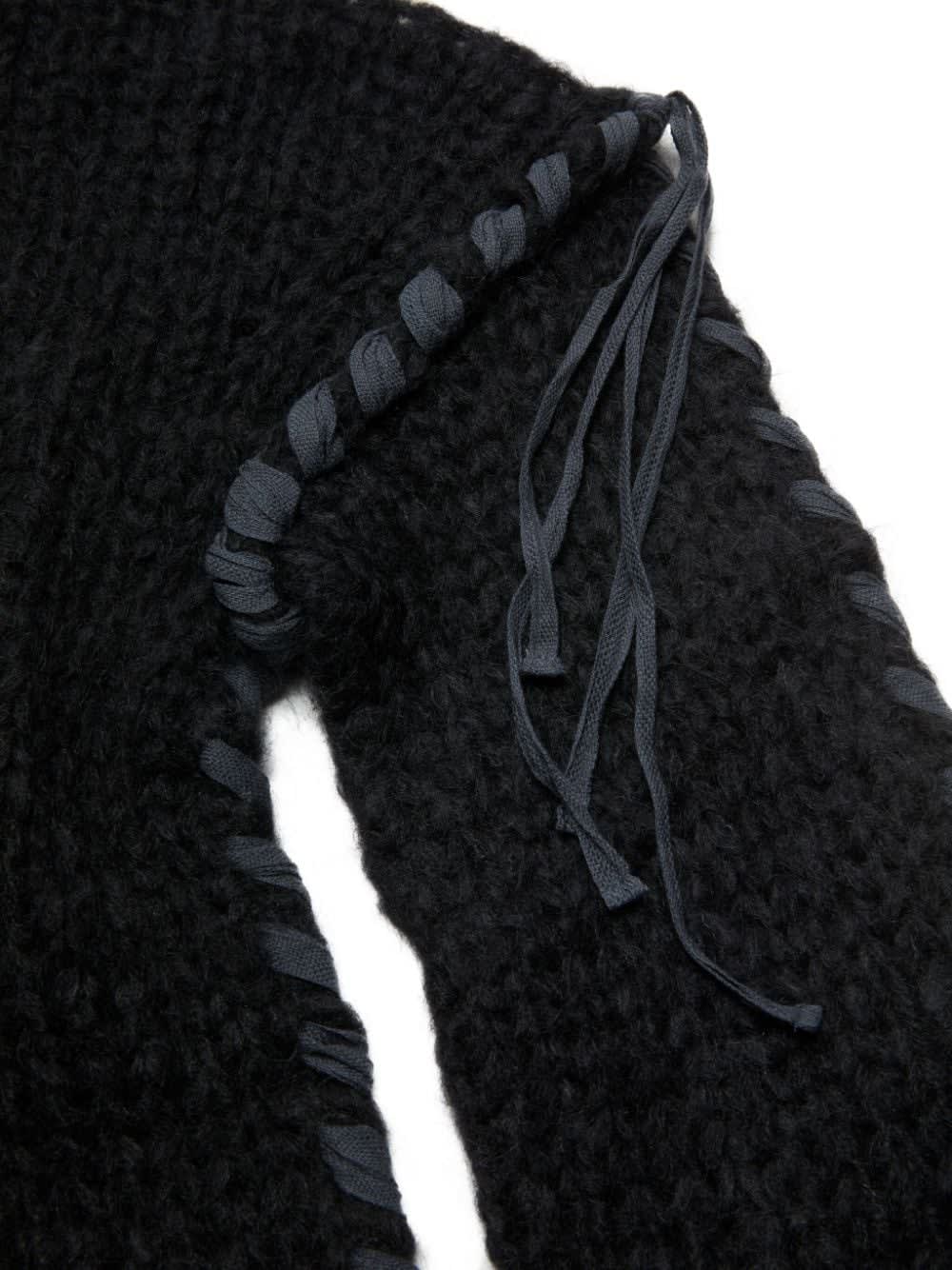 Acne Studios Women Wool Blend Crewneck Sweater In Black