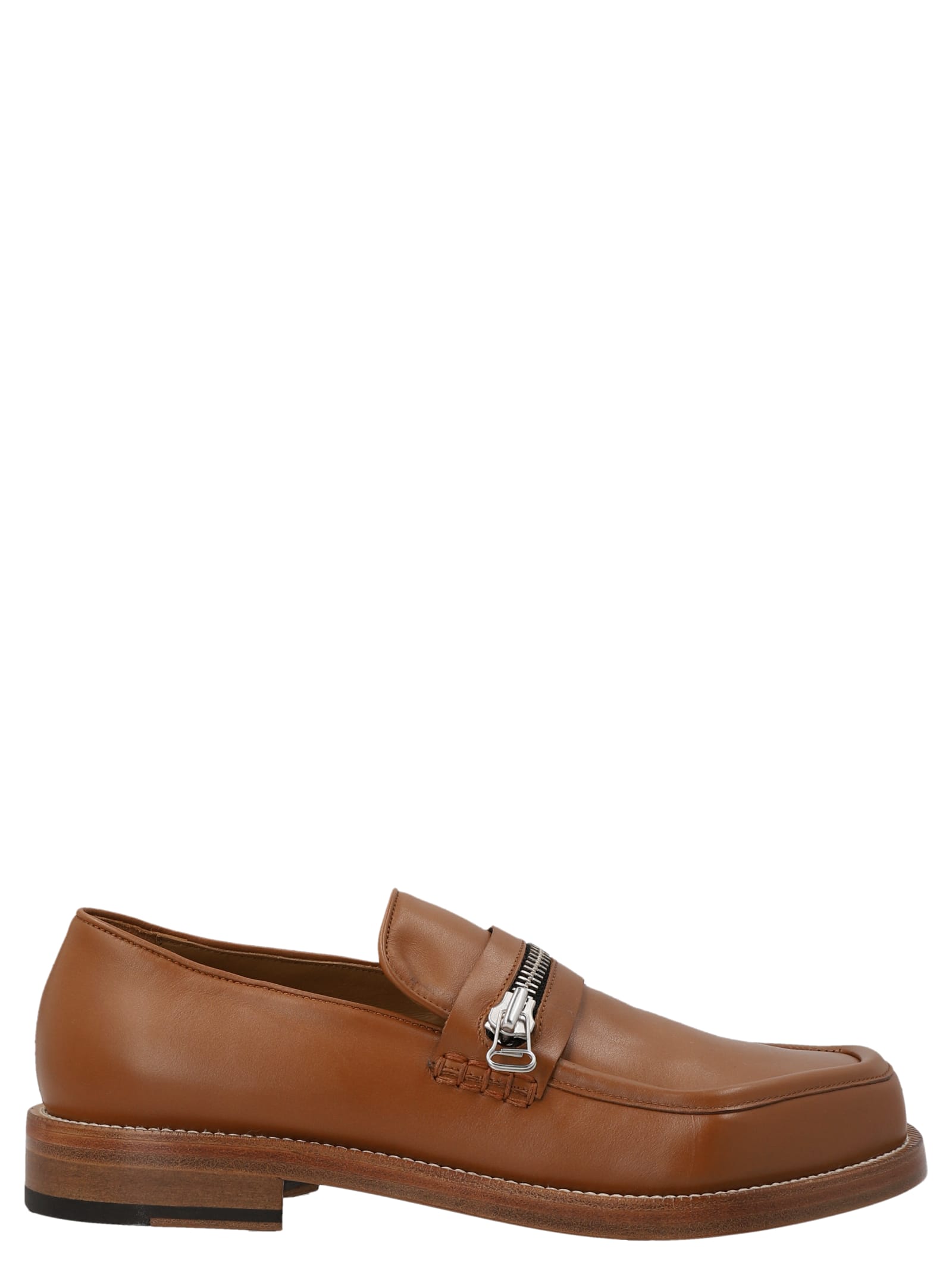 Magliano Zipped Monster Loafers In Brown | ModeSens