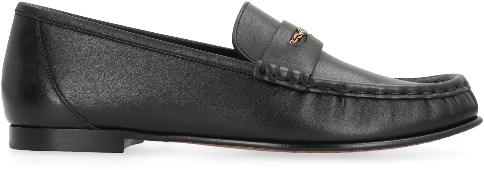 Chloé Leather Loafers In Black