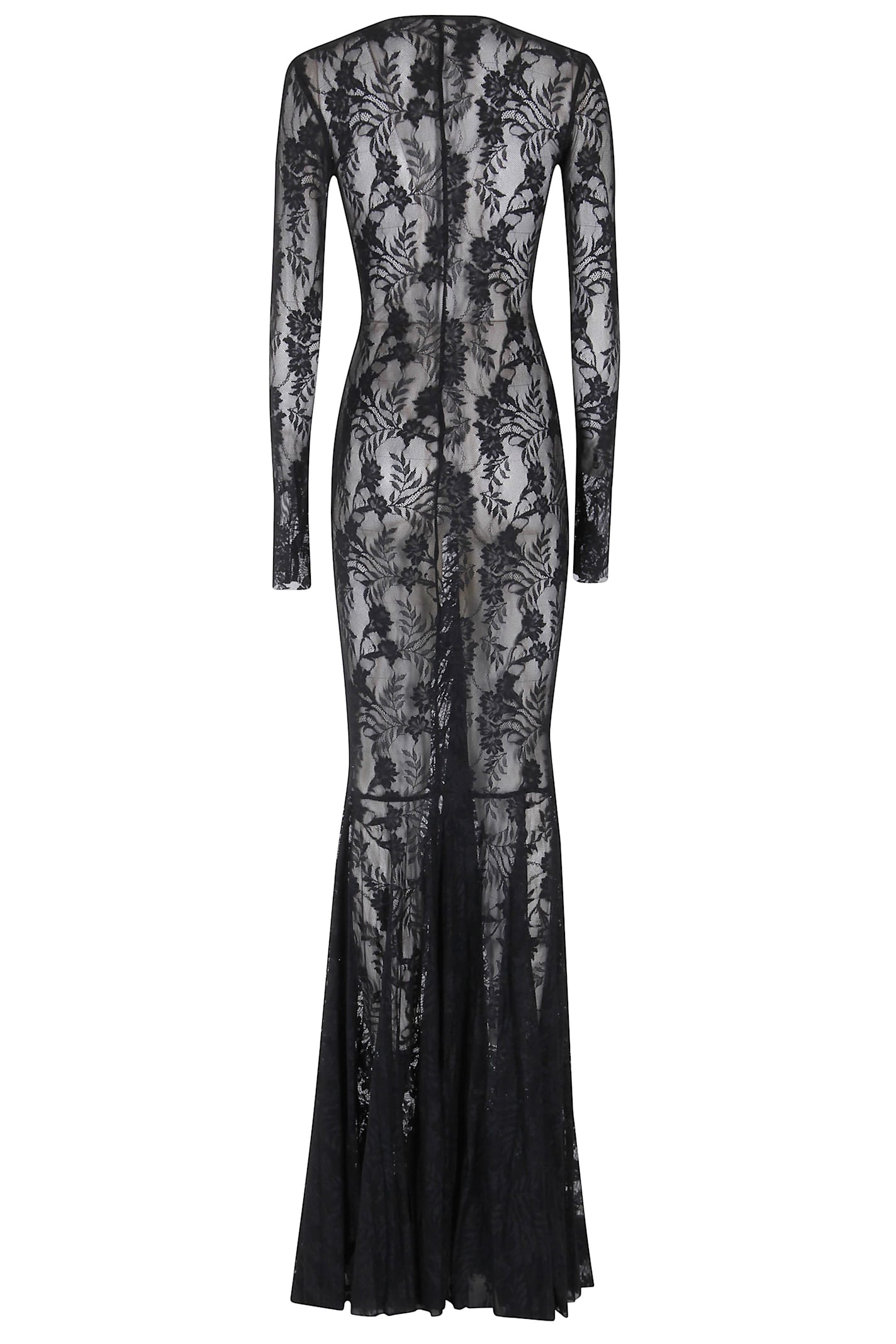 Norma Kamali Long Sleeve V Neck Shirred In Black