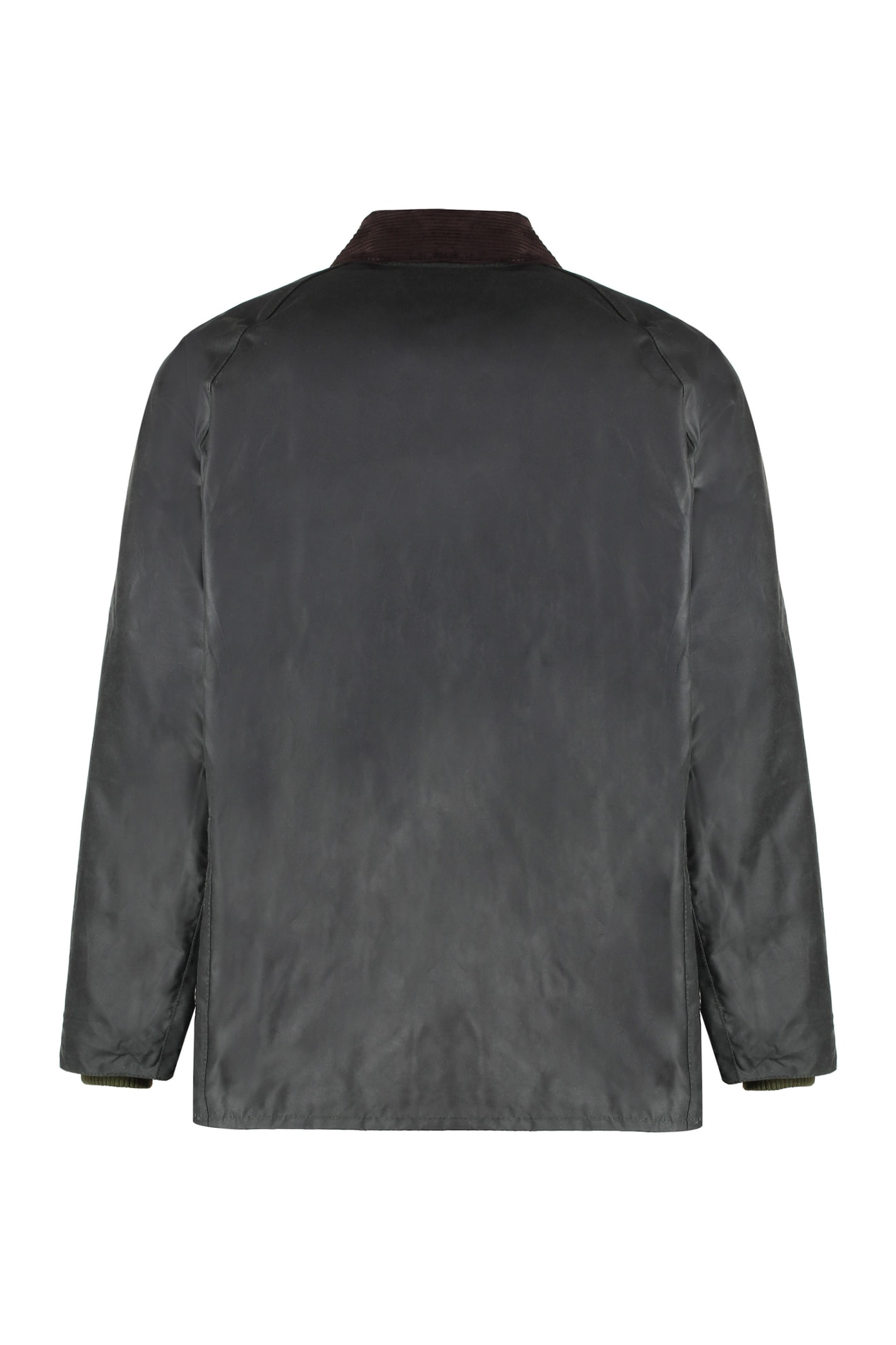 Barbour Bedale Jacket In Coated Cotton In Black