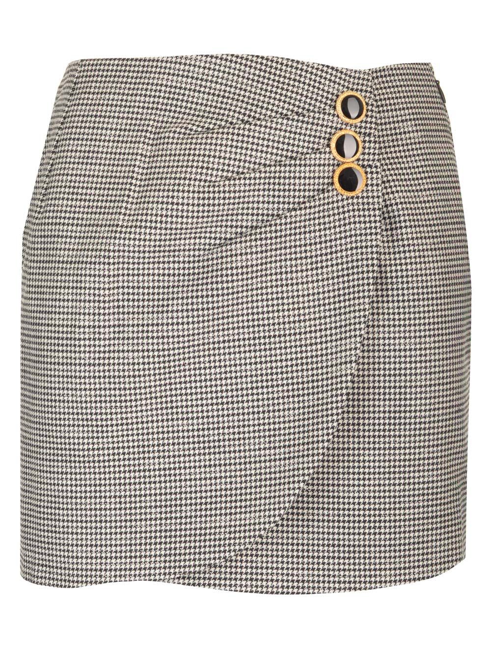 Houndstooth Mini Skirt