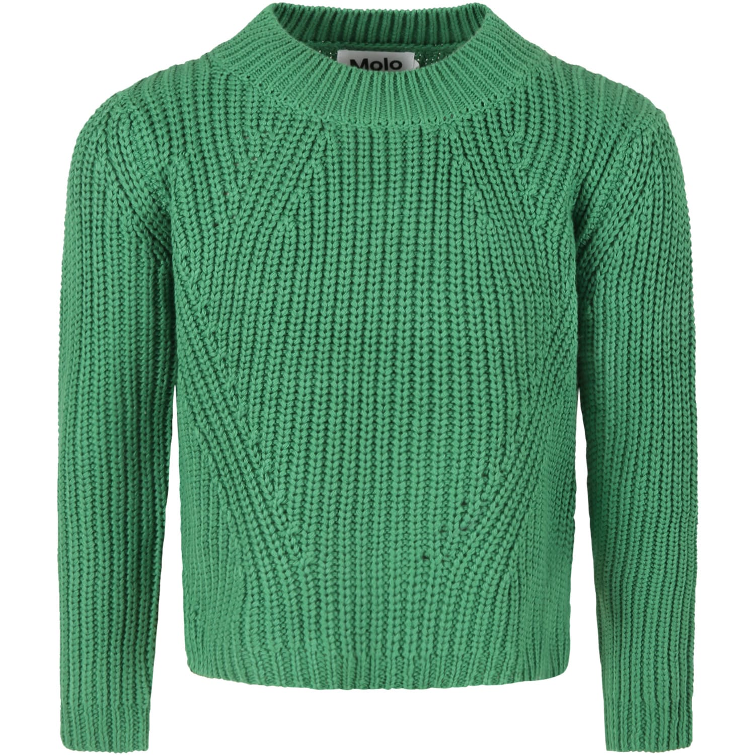 Molo Green Sweatshirt For Girl