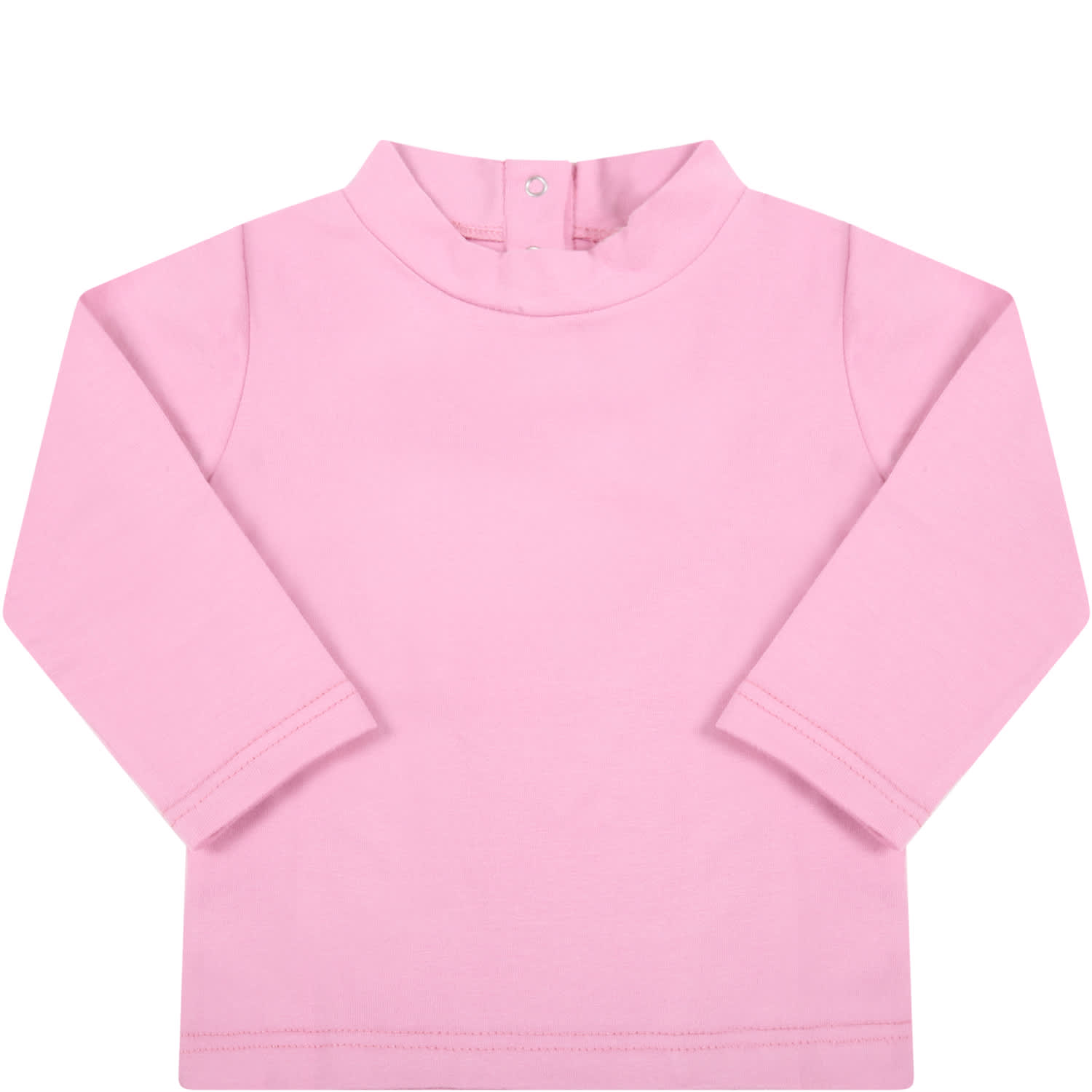 Blumarine Pink Turtleneck For Baby Girl