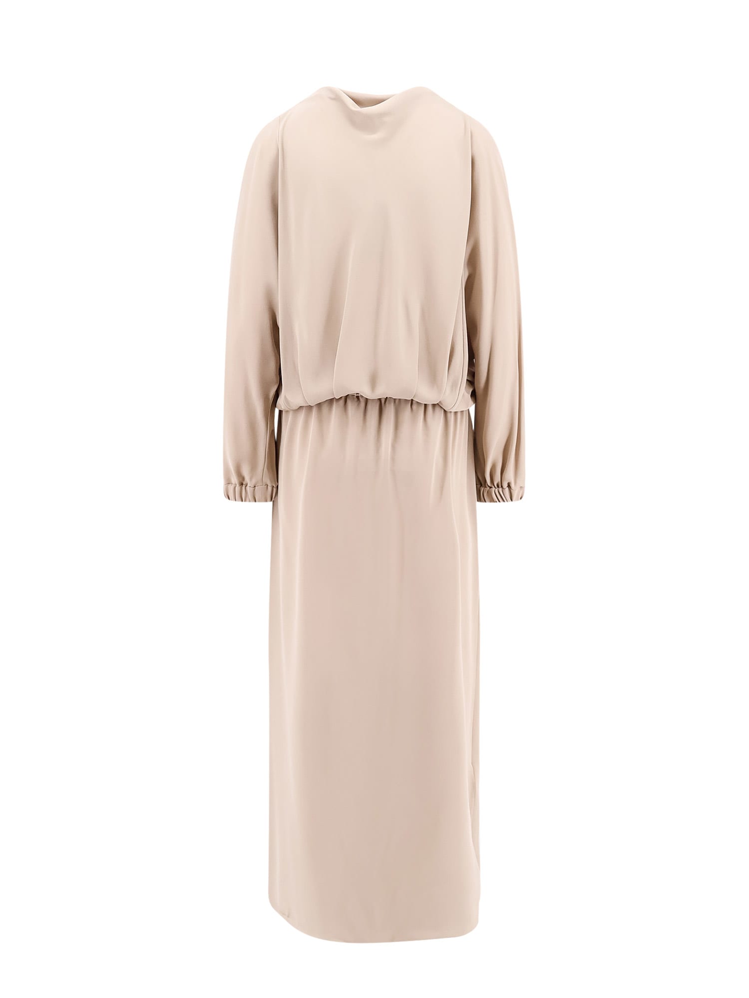 Shop Giorgio Armani Dress In Beige
