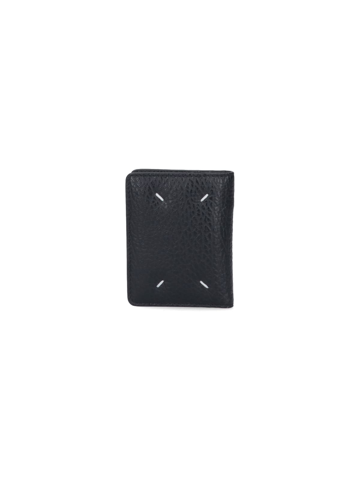 Maison Margiela Leather Cardholder In Black