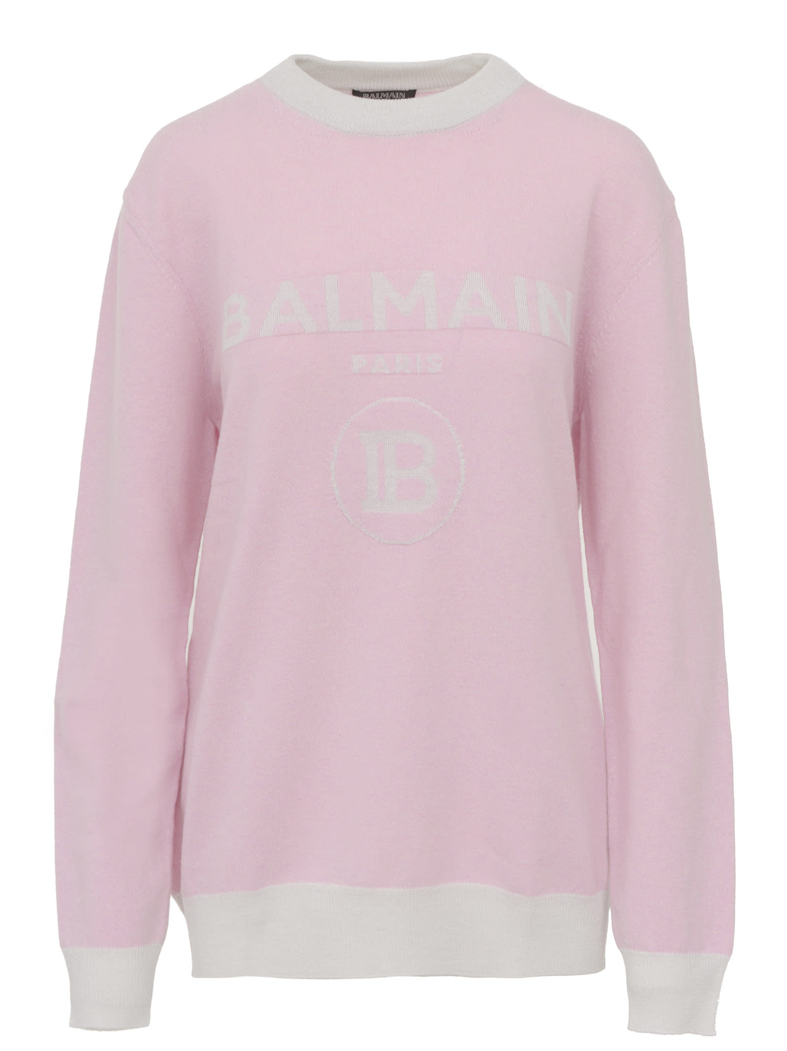 Balmain Balmain Paris Sweater - Pink - 11004515 | italist