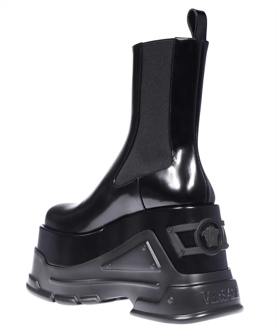 Shop Versace Platform Boots In Black