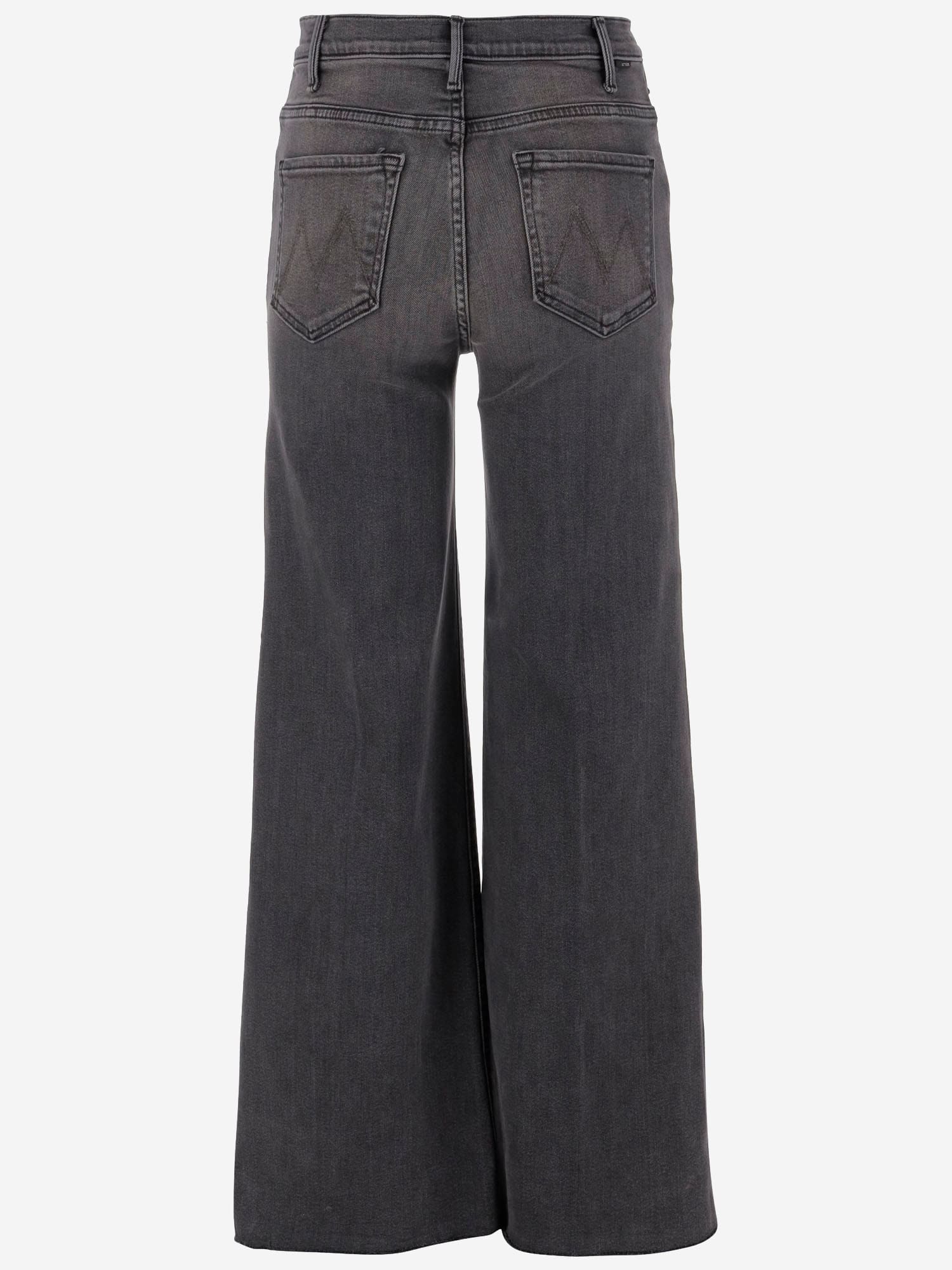 Mother Jeans Hustler Roller Sneak Fray In Gray