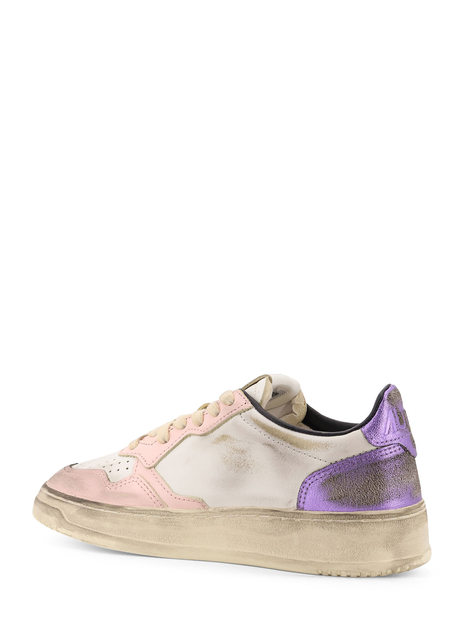 Autry Sneakers Low-top Super Vintage In Pelle In Multi
