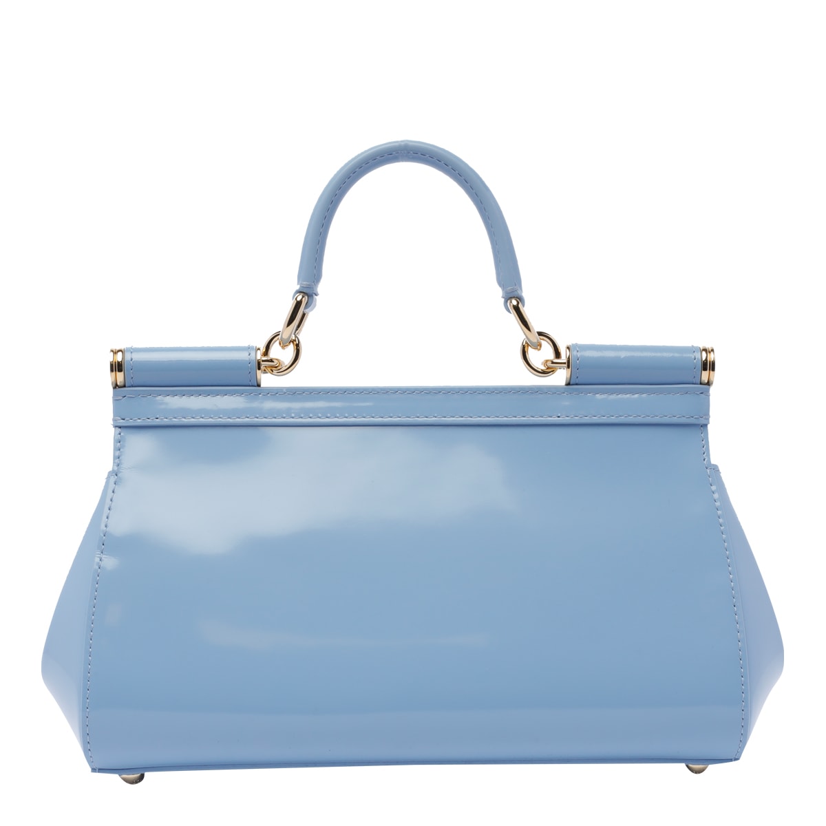 Shop Dolce & Gabbana Elogated Medium Sicily Handbag In Blue