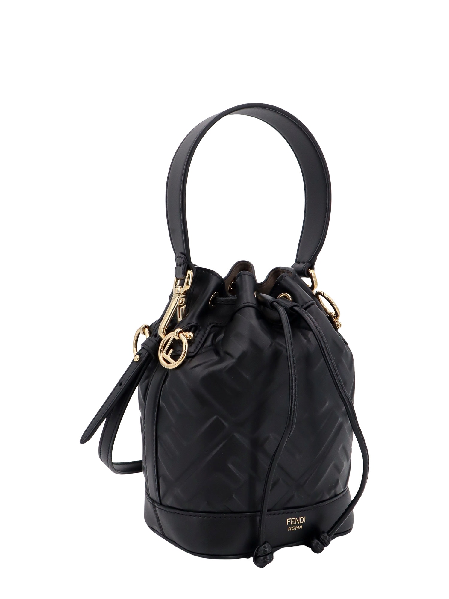 Shop Fendi Mon Tresor Bucket Bag In Nero