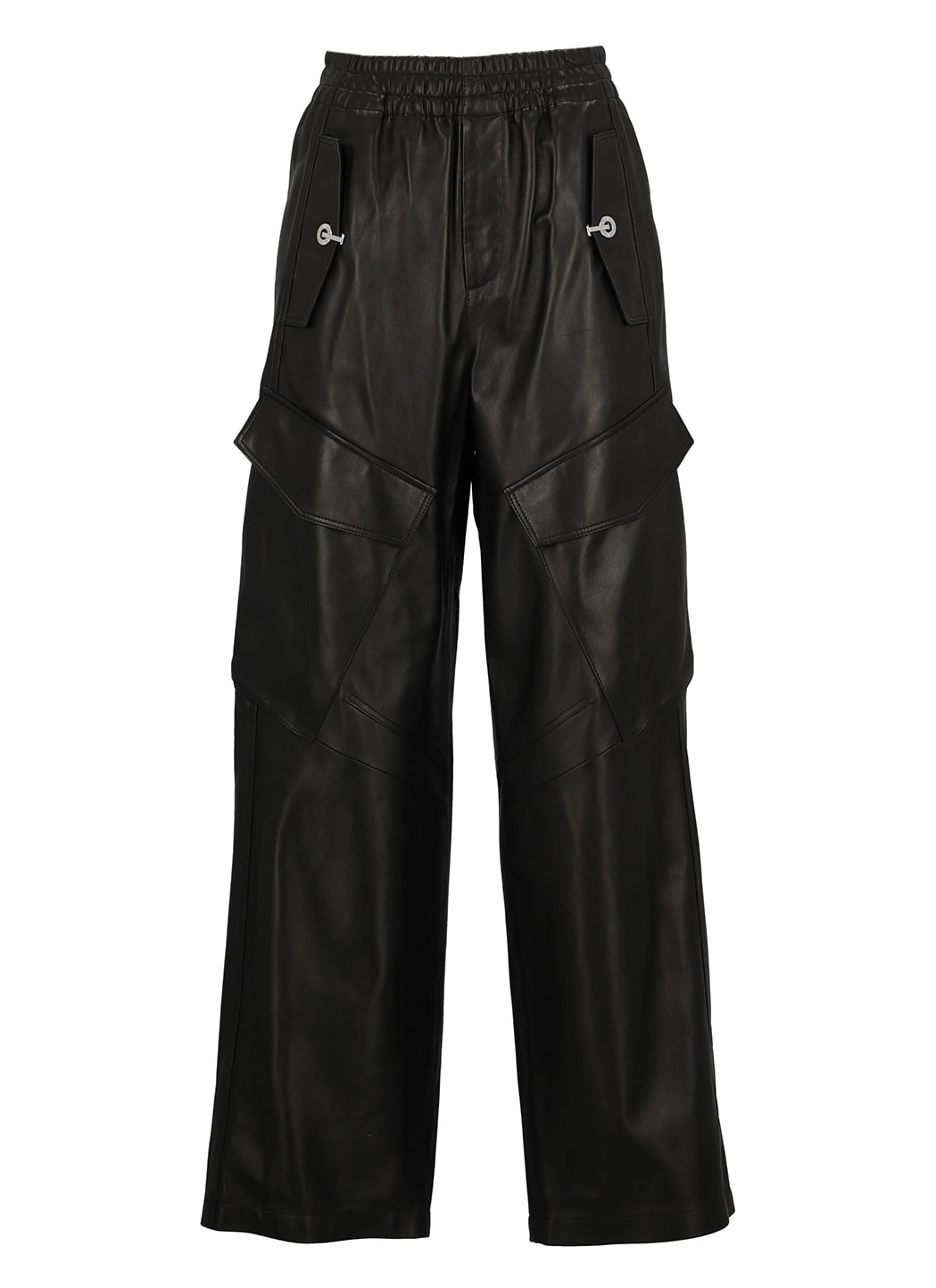 DION LEE ROPE LEATHER CARGO PANTS