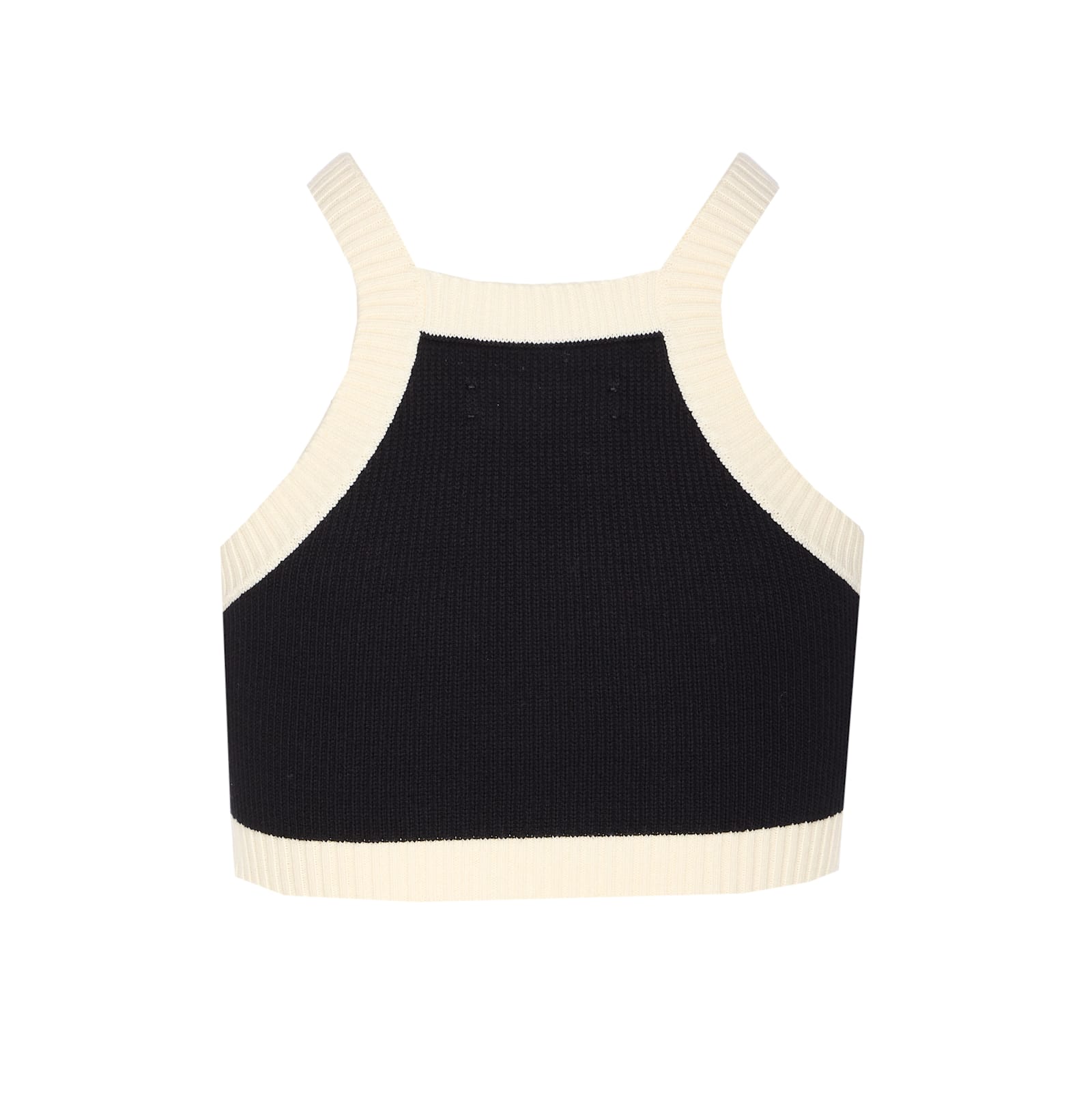 Amiri Cropped Tank Top Embroidered Logo