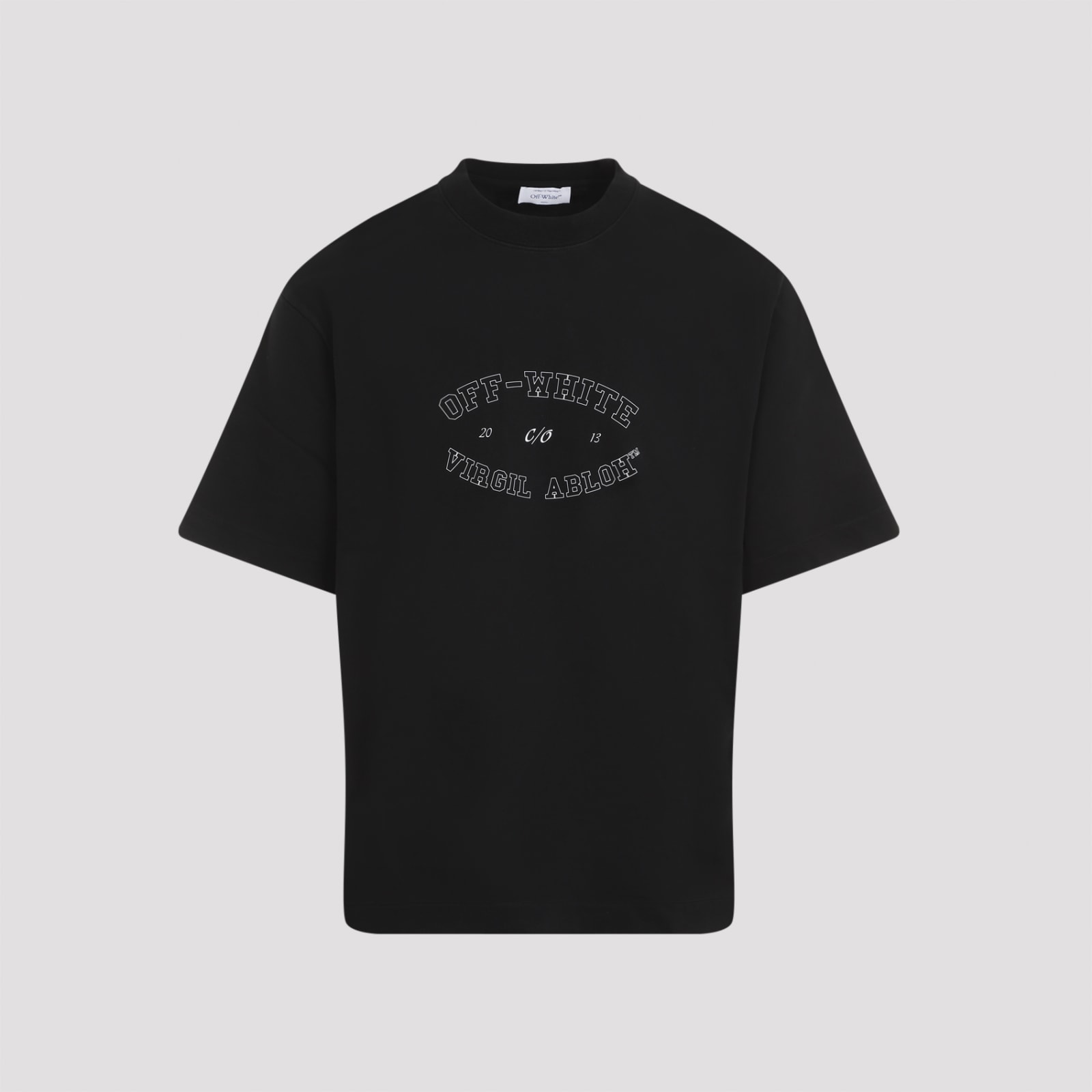 Shop Off-white College Skate Short Sleeves Tee In Black White