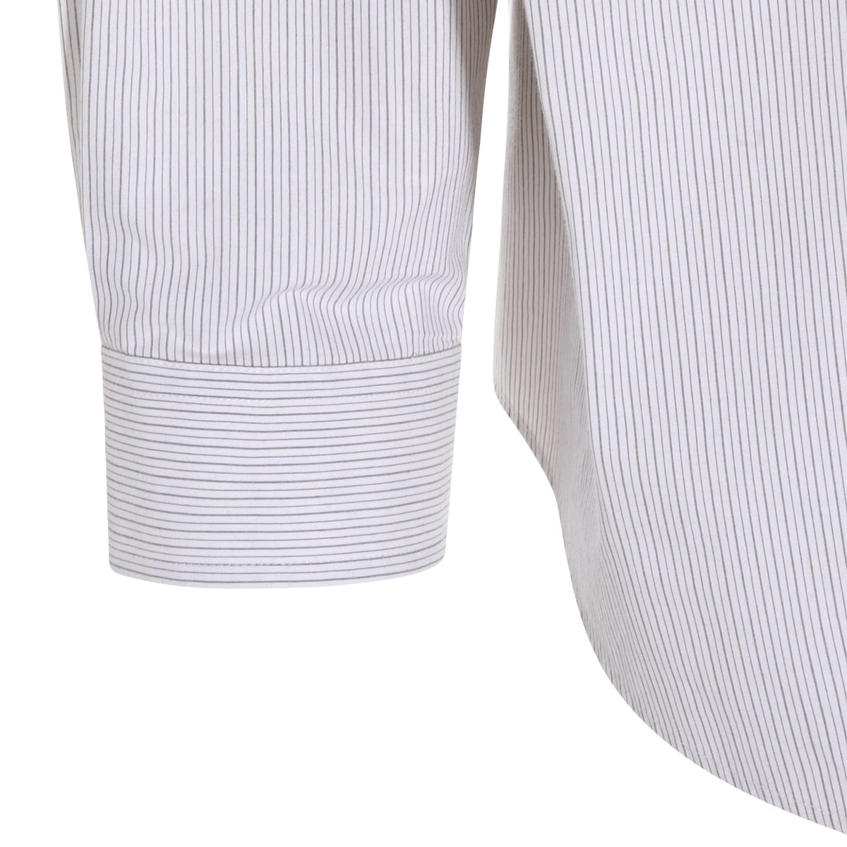 Mm6 Maison Margiela Tailored Black Shirt With Pointed Collar And Button Cuffs In Multi