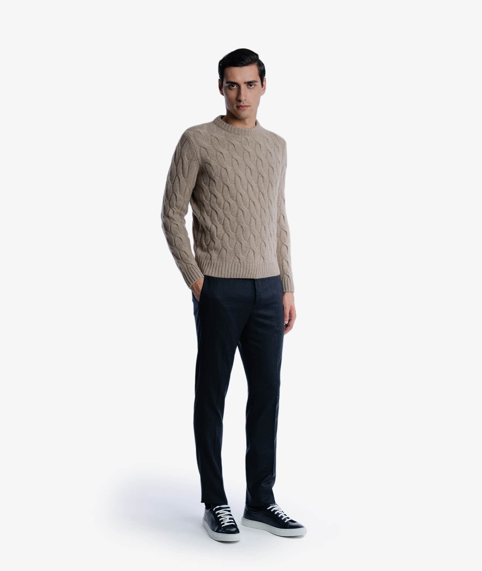 Larusmiani Turtleneck Sweater Col Du Pillon Sweater In Beige