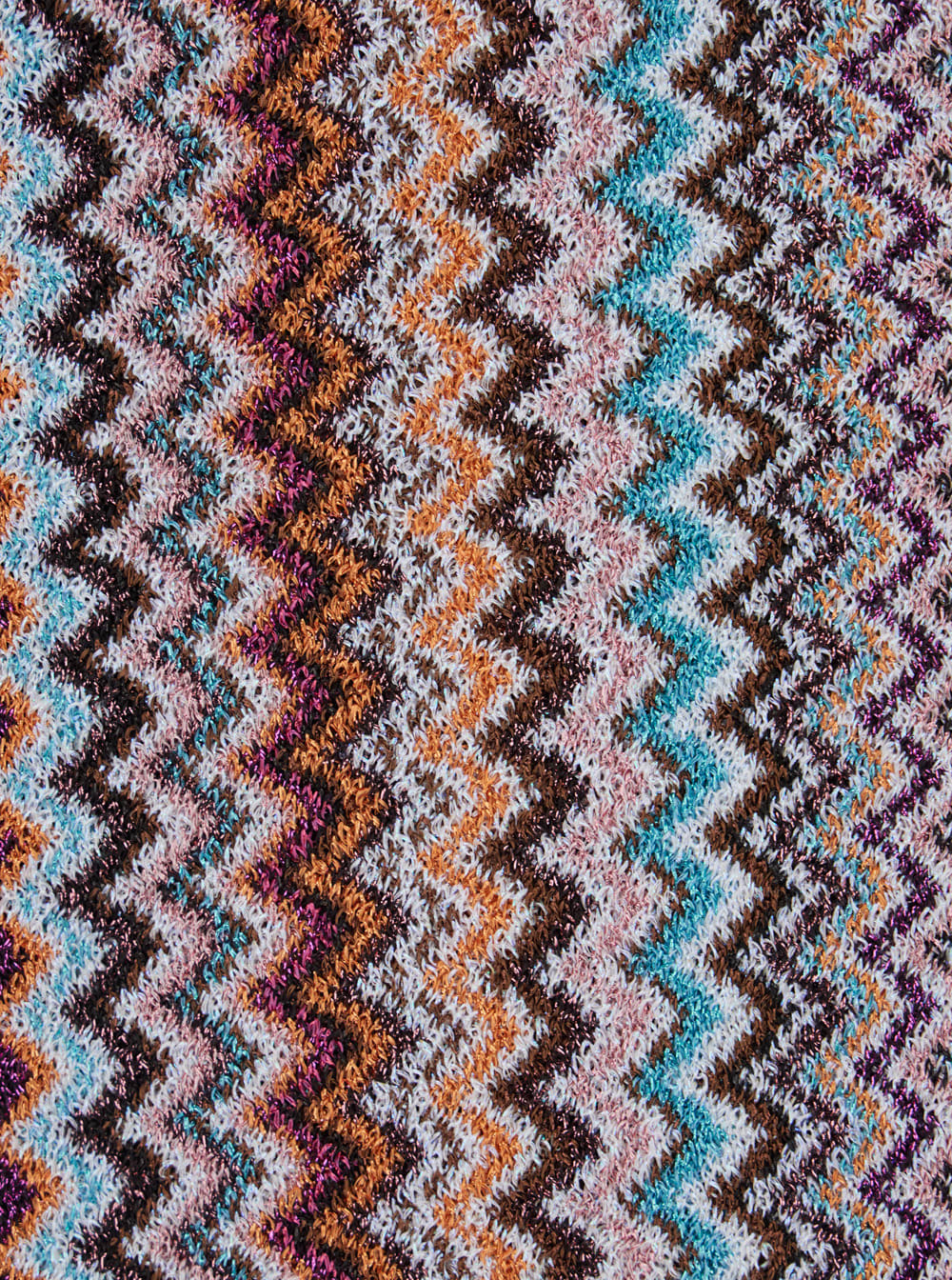 Missoni Zigzag-pattern Fringed Scarf In Multi