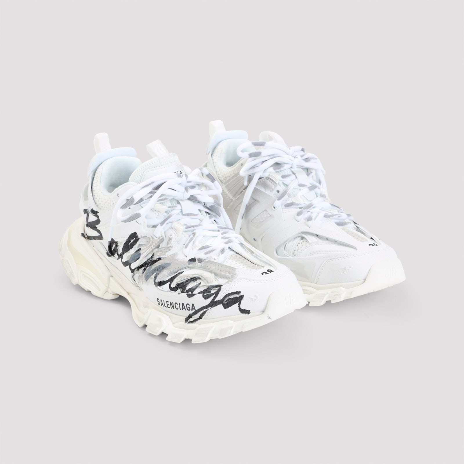 Balenciaga Beige Track Jelly Low Sneaker In Multi