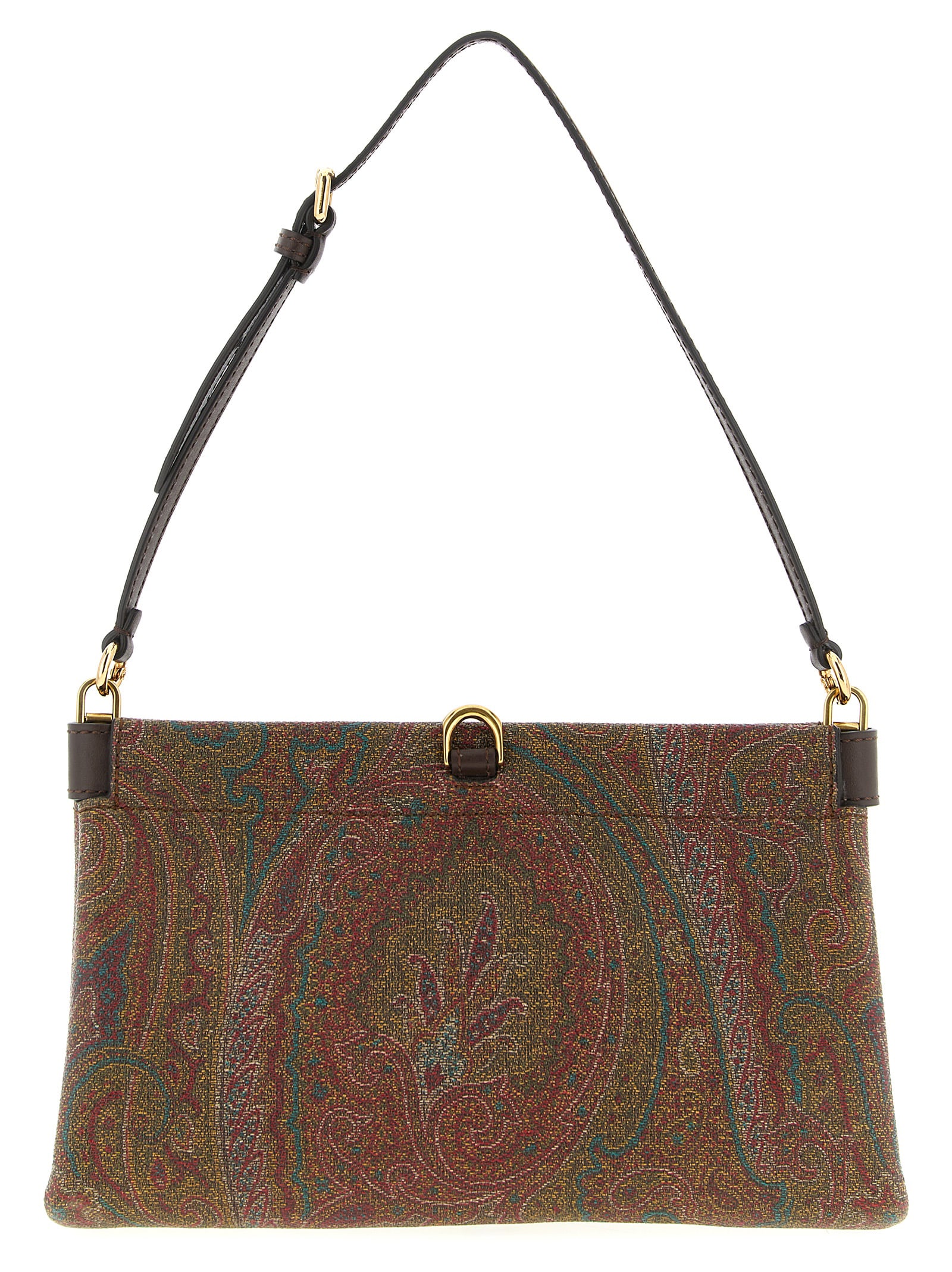 Etro Talk Mini Clutch In Brown