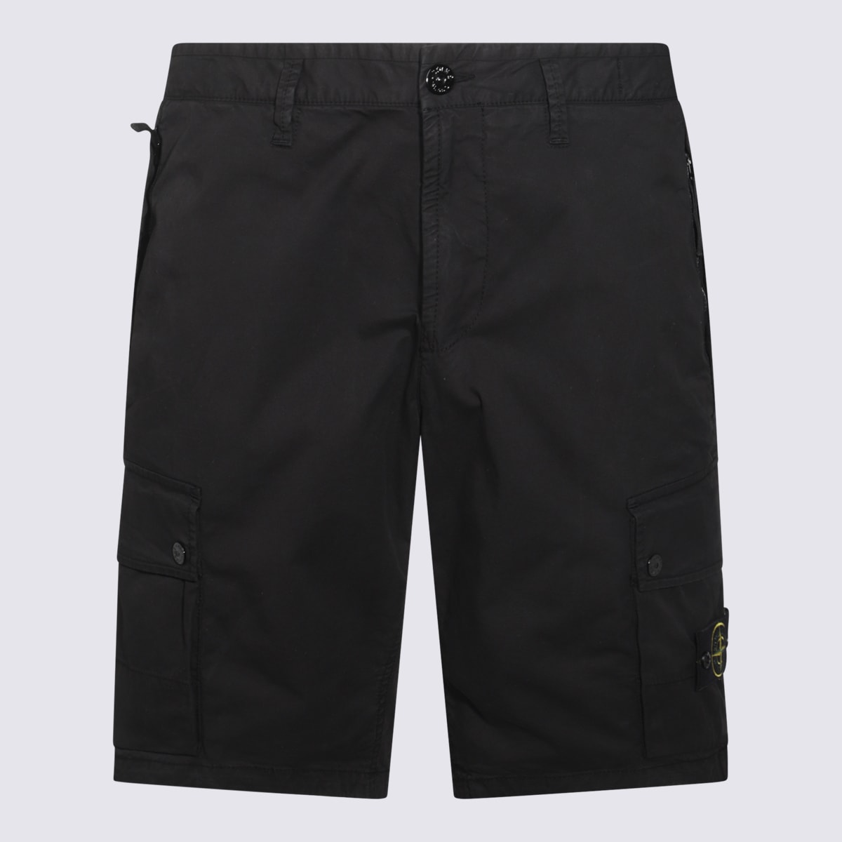 Black Cotton Shorts