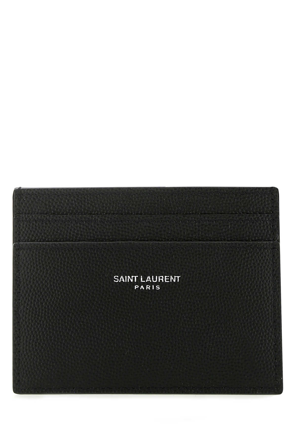 Saint Laurent Textured Leather Cardholder In Black
