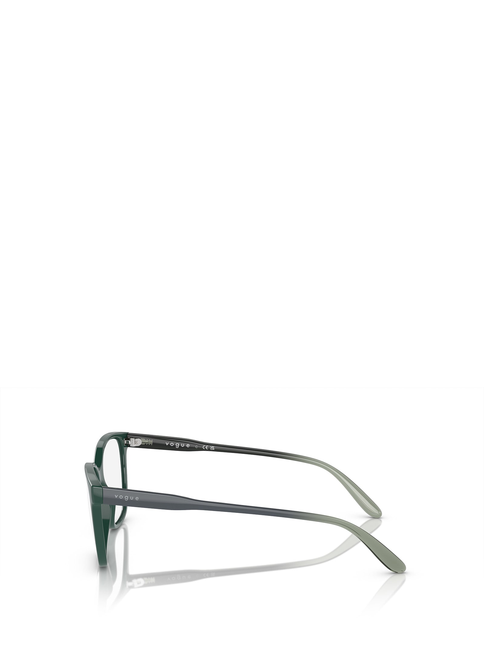 Shop Vogue Eyewear Vo5518 Full Dark Green Glasses