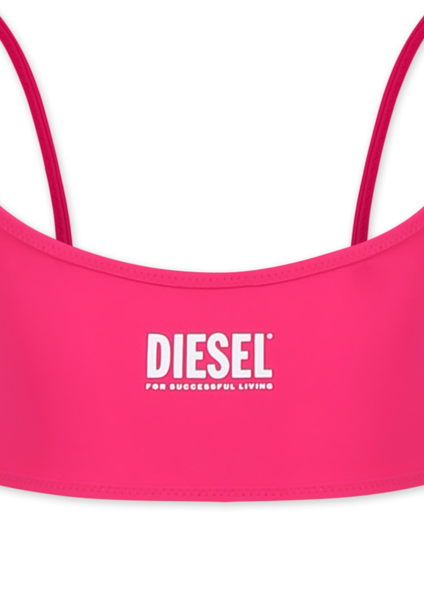 Diesel Fuchsia Bikini For Girl With Logo In Fuchsia