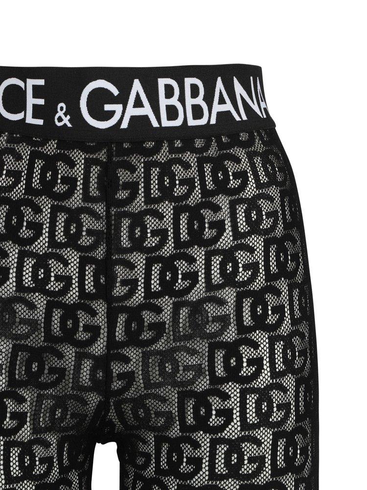 Shop Dolce & Gabbana Logo Pattern Elastic Waistband