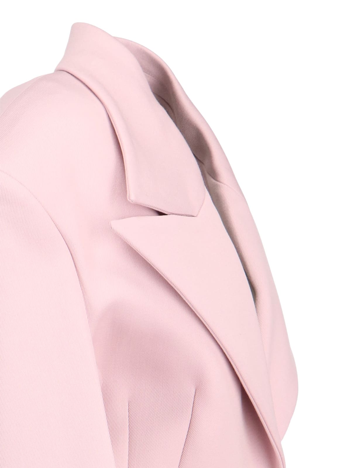 Shop Attico Single-breasted Blazer In Pink