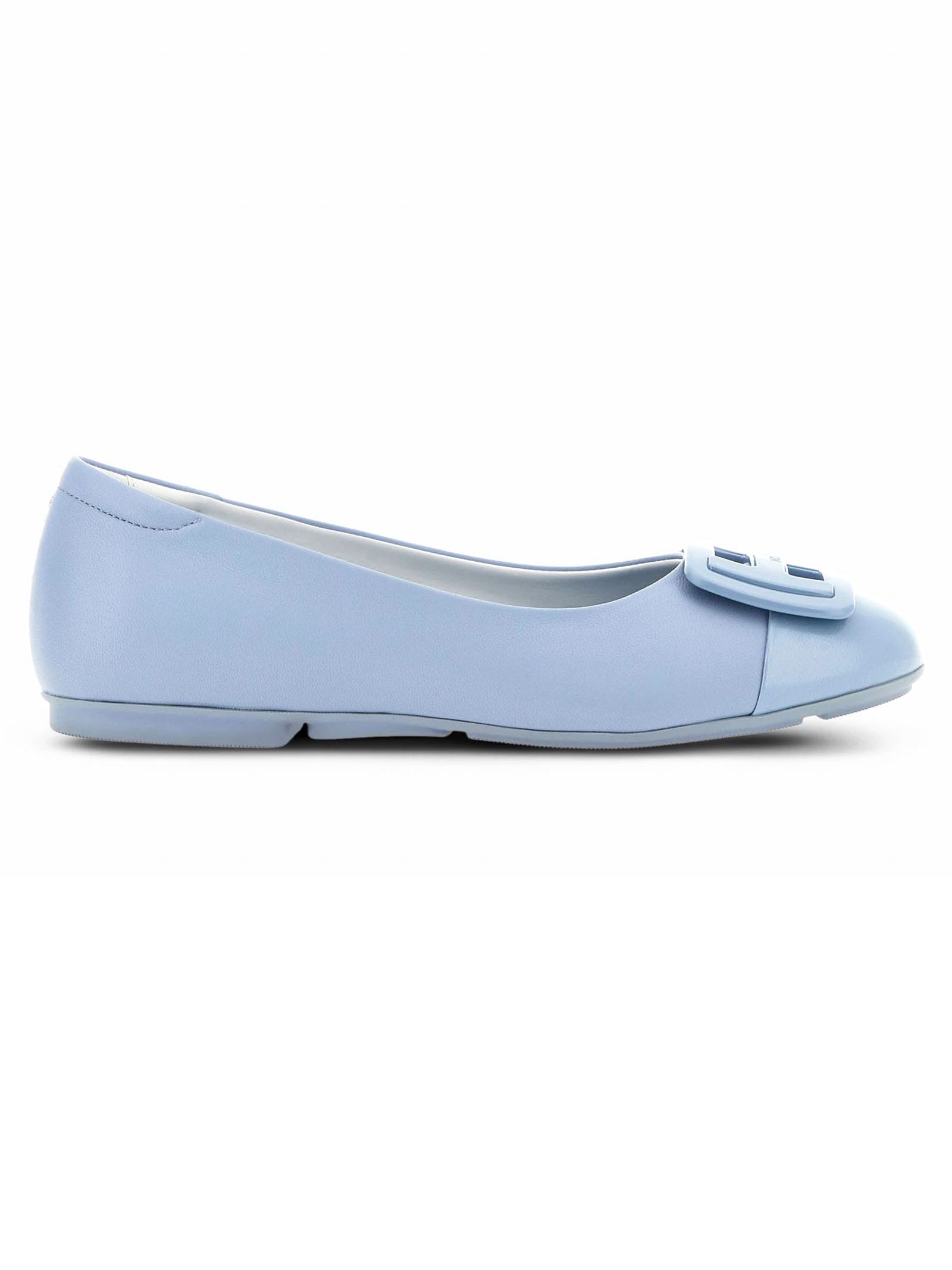 Shop Hogan Flat Shoes Clear Blue