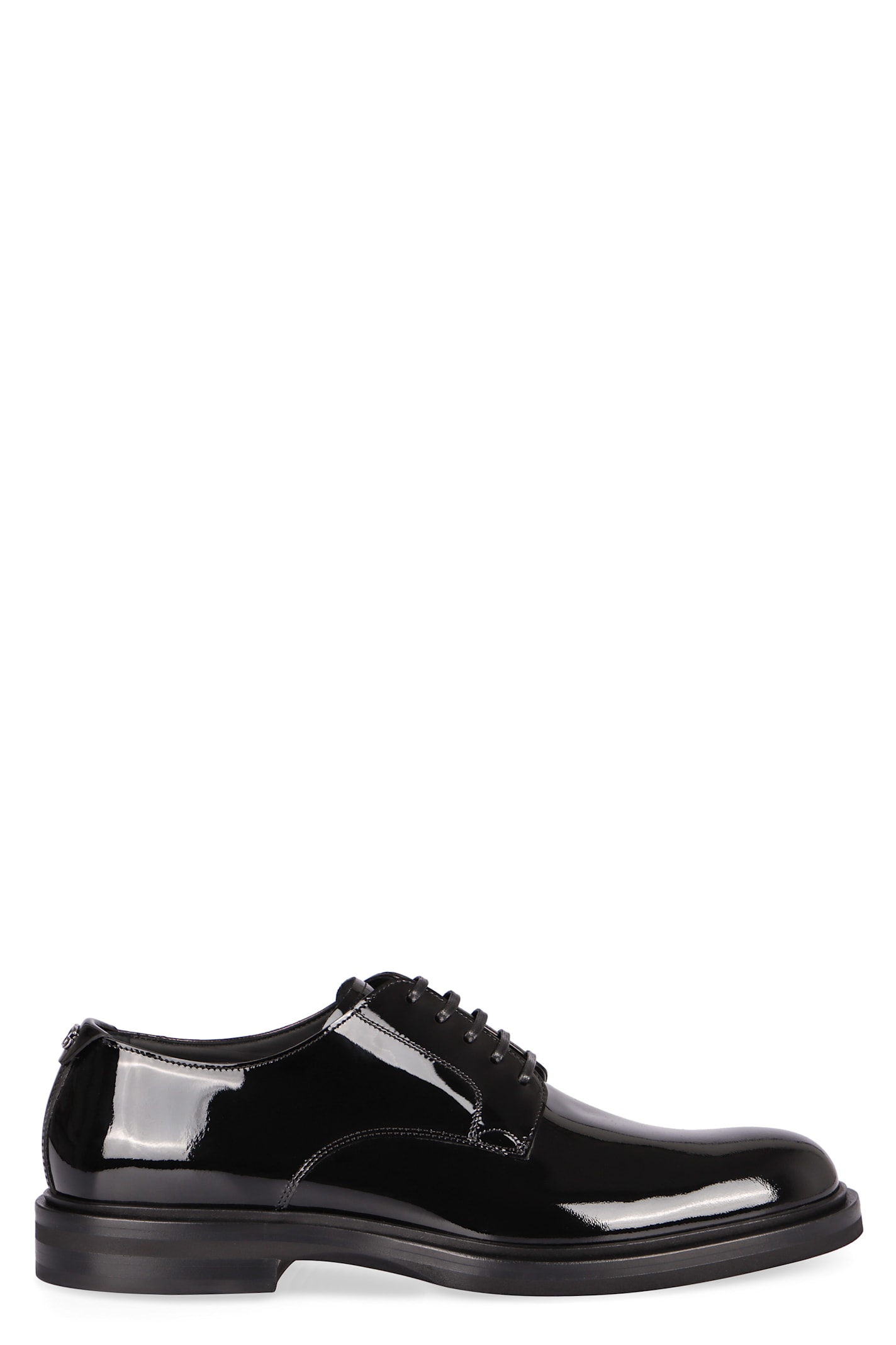 Patent Leather Lace-up Derby Shoes