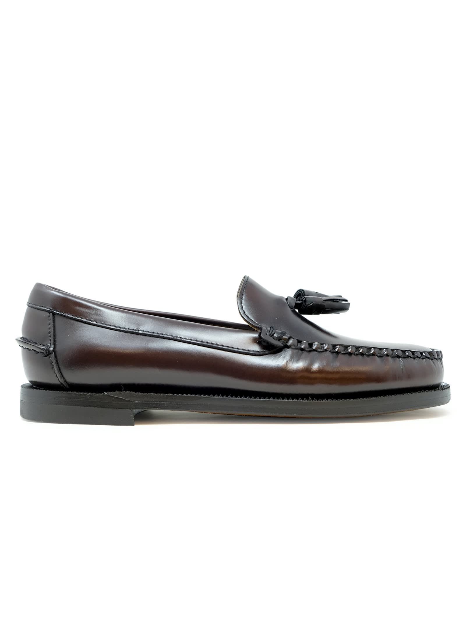 Will Brown Burgundy Leather Loafers