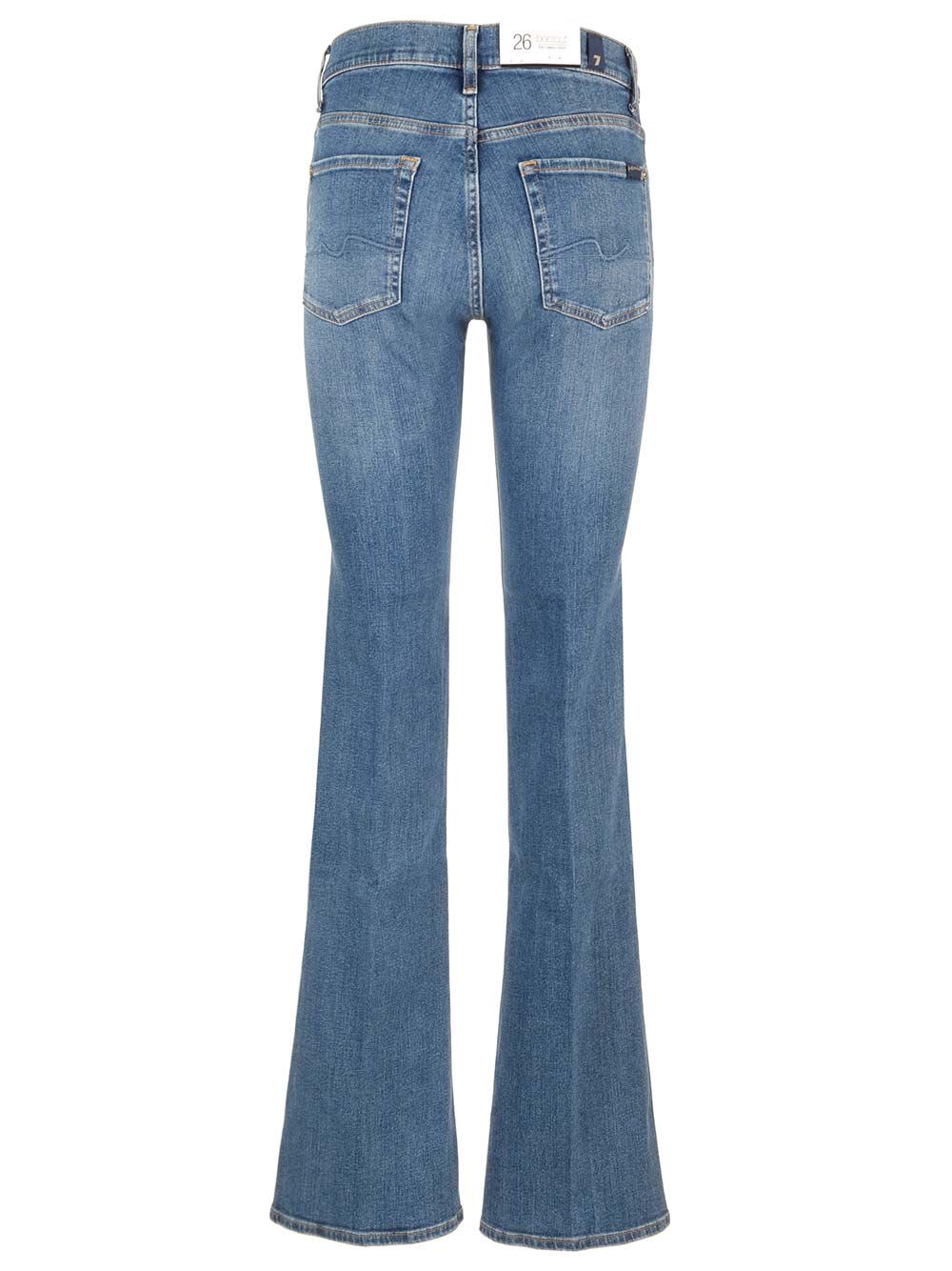 Shop 7 For All Mankind Soho Boot Cut Jeans In Blue