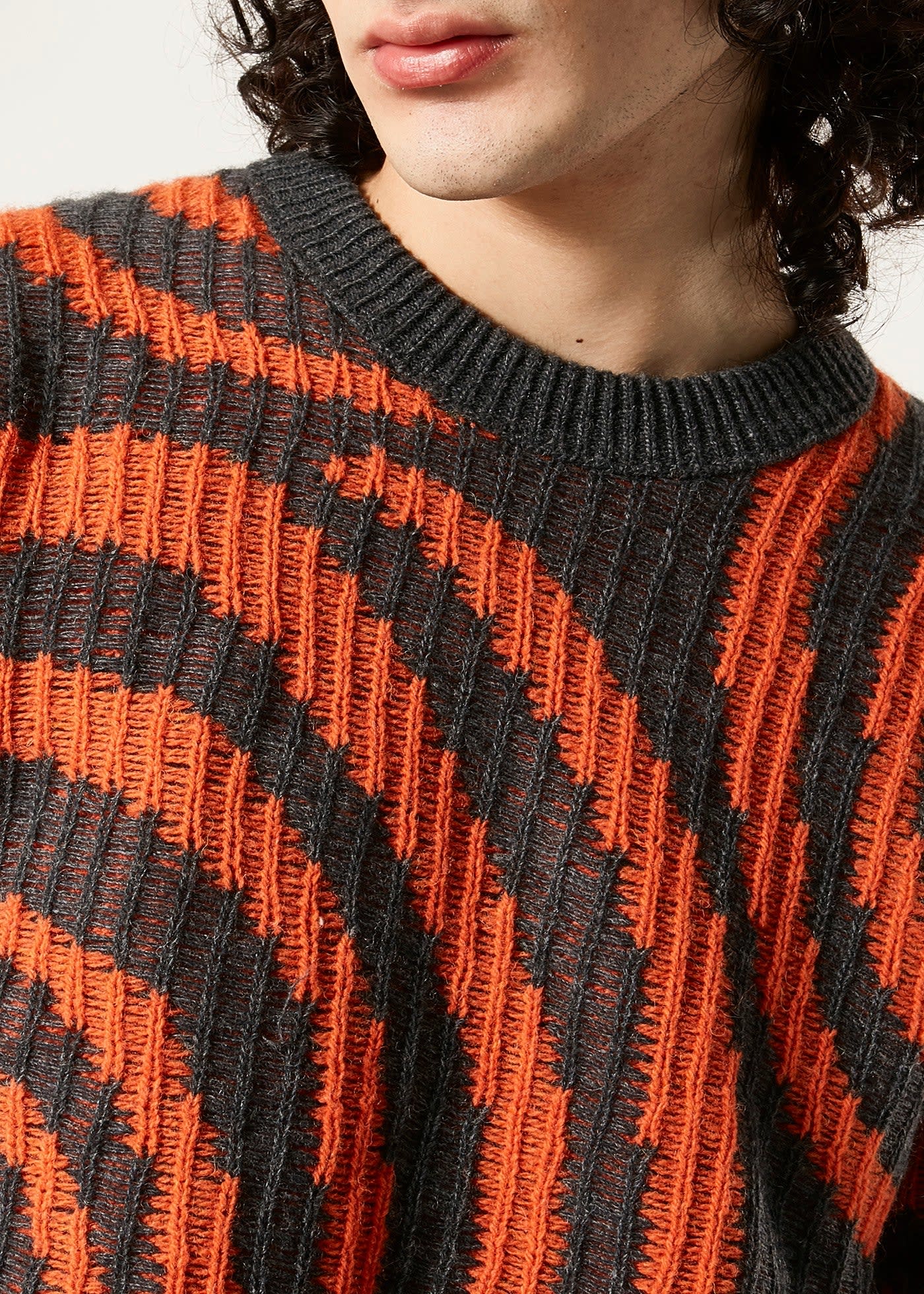 Shop Doppiaa Aappio Shetland Wool Jacquard Sweater