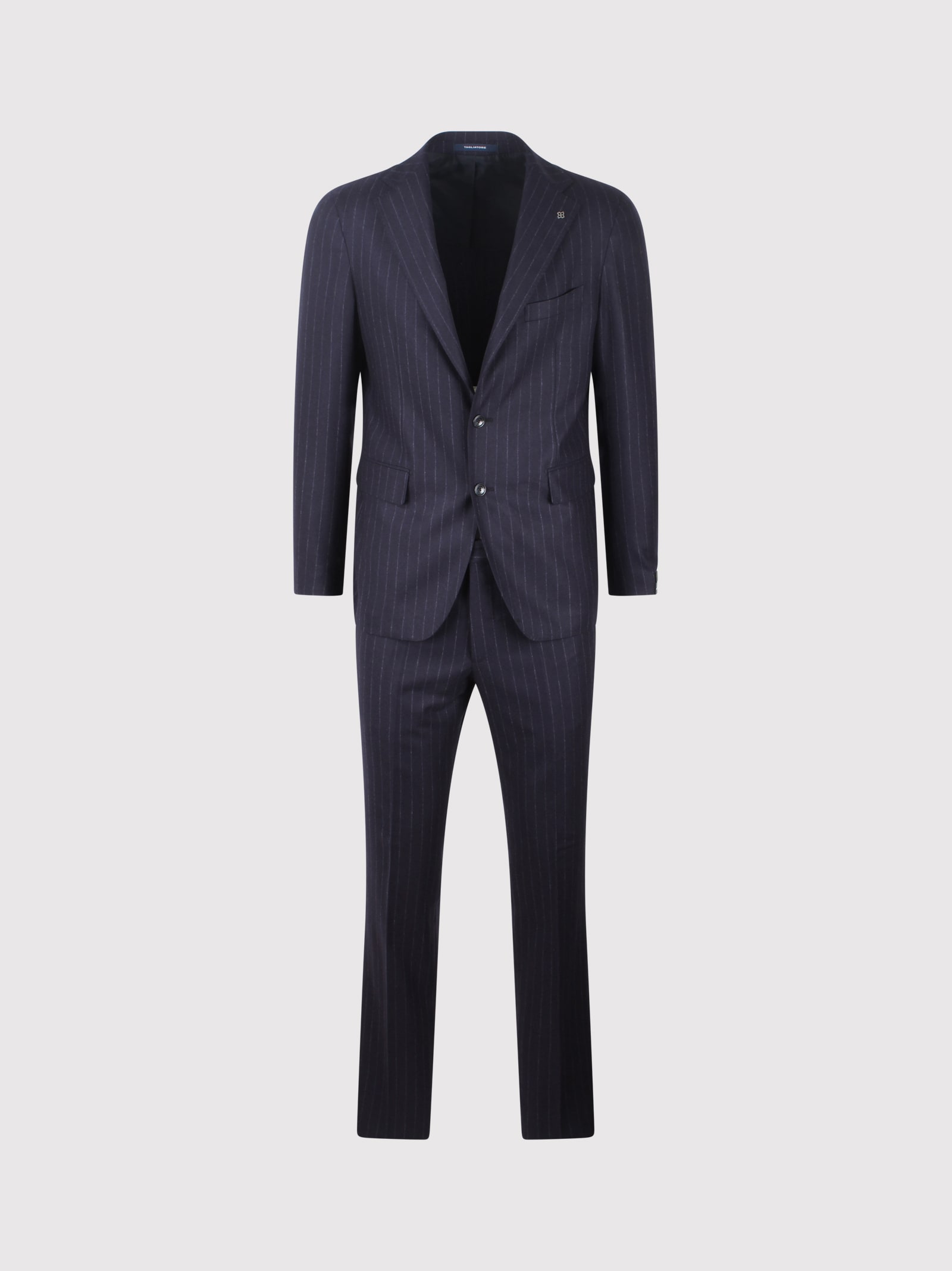 Tagliatore Pinstripe Tailleur In Blue