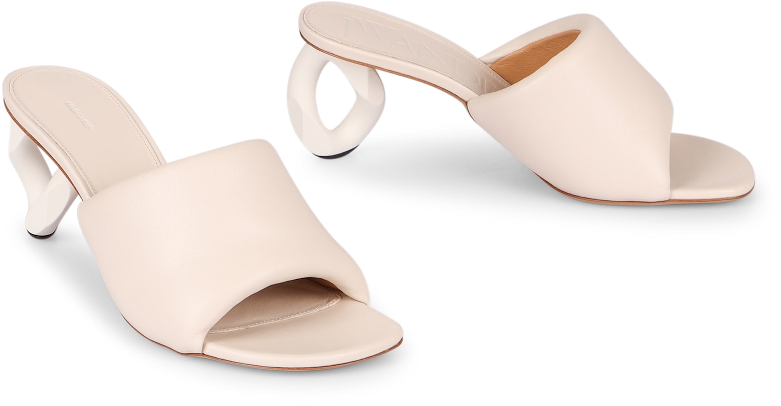Jw Anderson Open-toe High-heeled Sandals In White