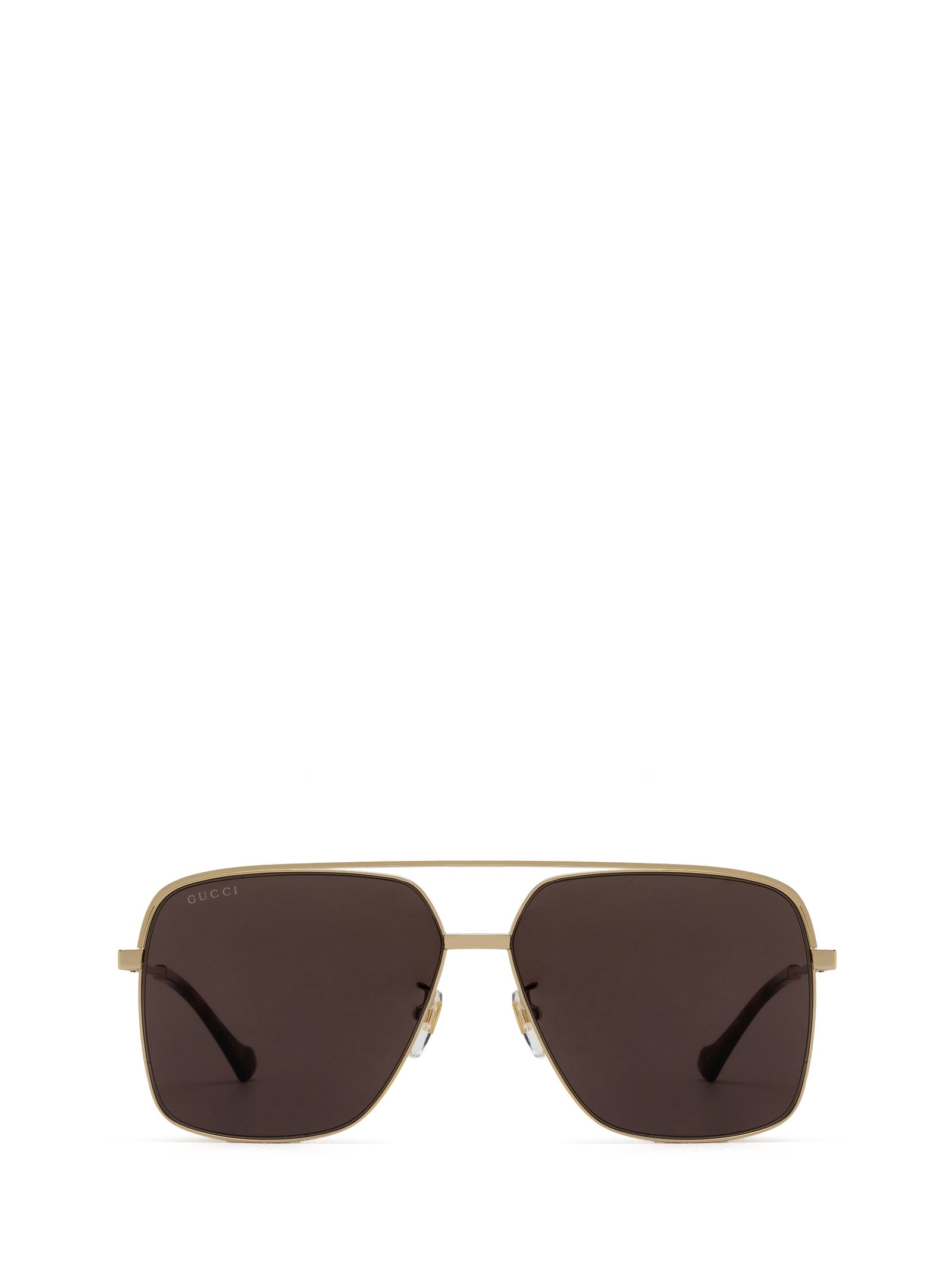 Shop Gucci Gg1099sa Gold Sunglasses