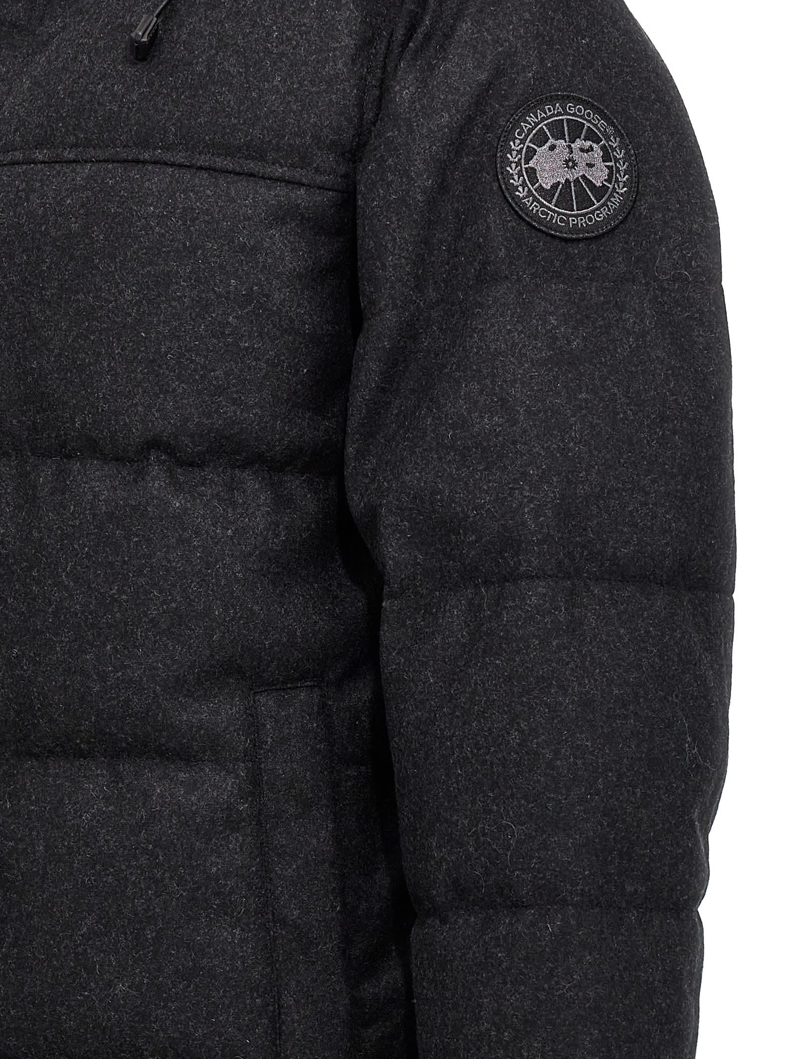 Shop Canada Goose Macmillan Down Jacket In Gray