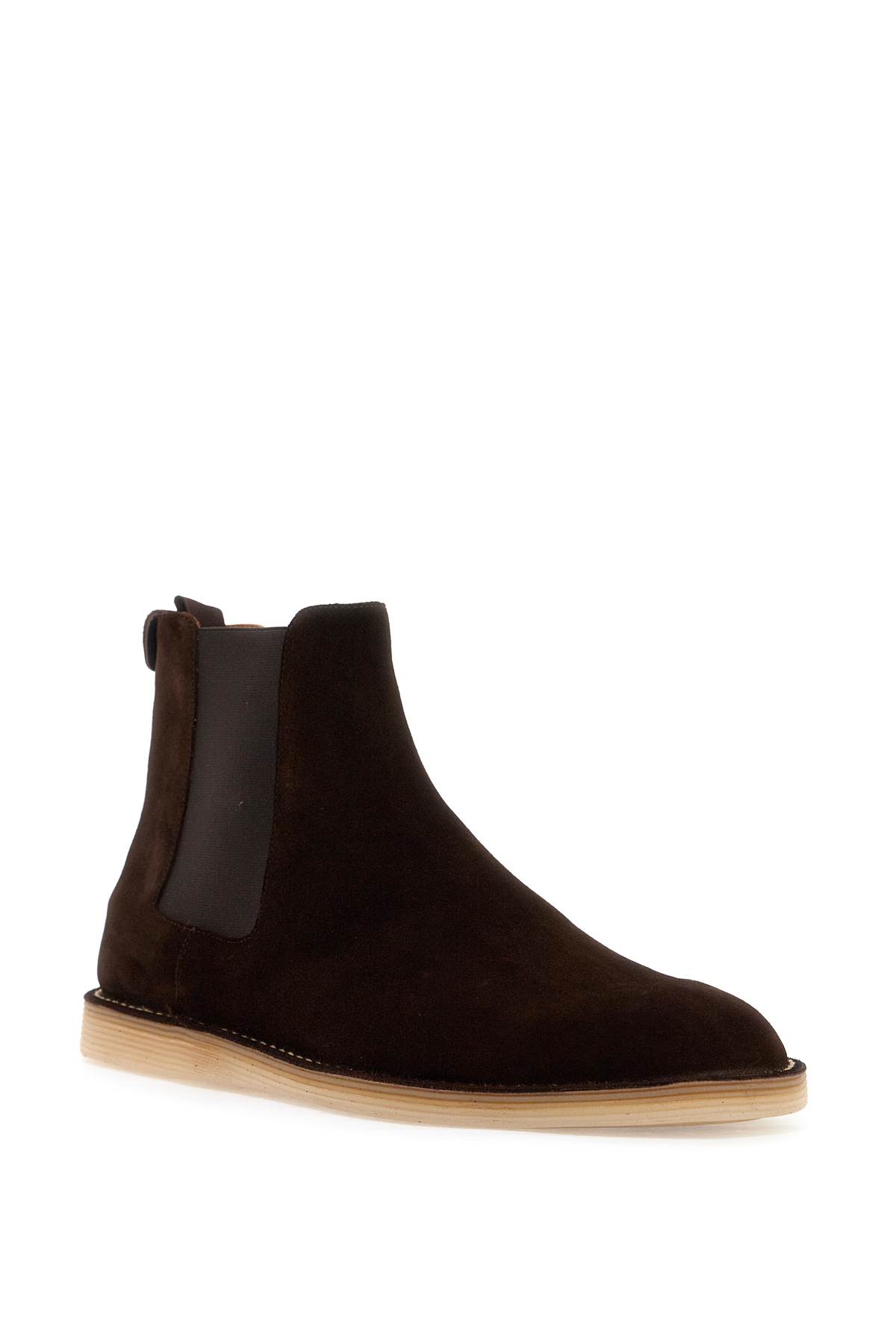 Shop Dolce & Gabbana Suede Ankle Boots For In Ebano 1 (brown)