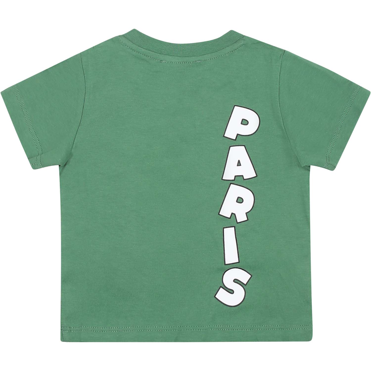 Shop Kenzo Green T-shirt For Baby Boy With Logo