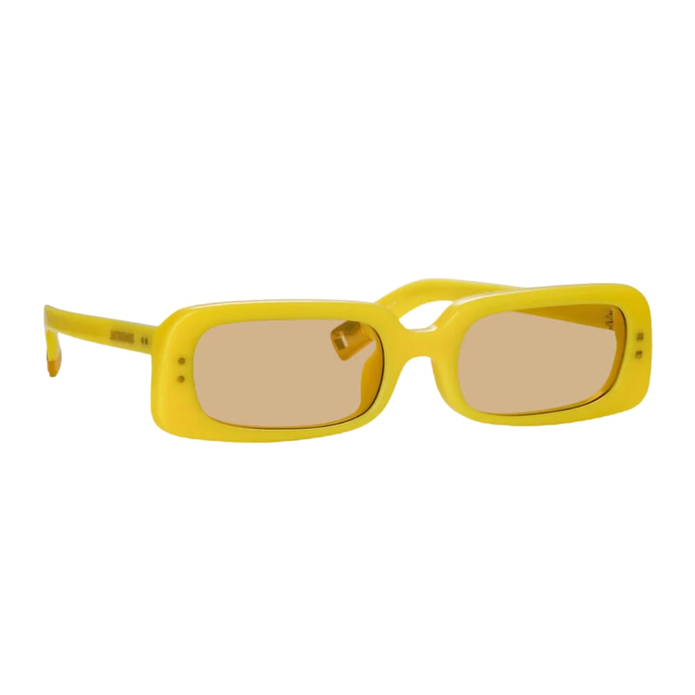 Shop Jacquemus Sunglasses In Giallo/gialla