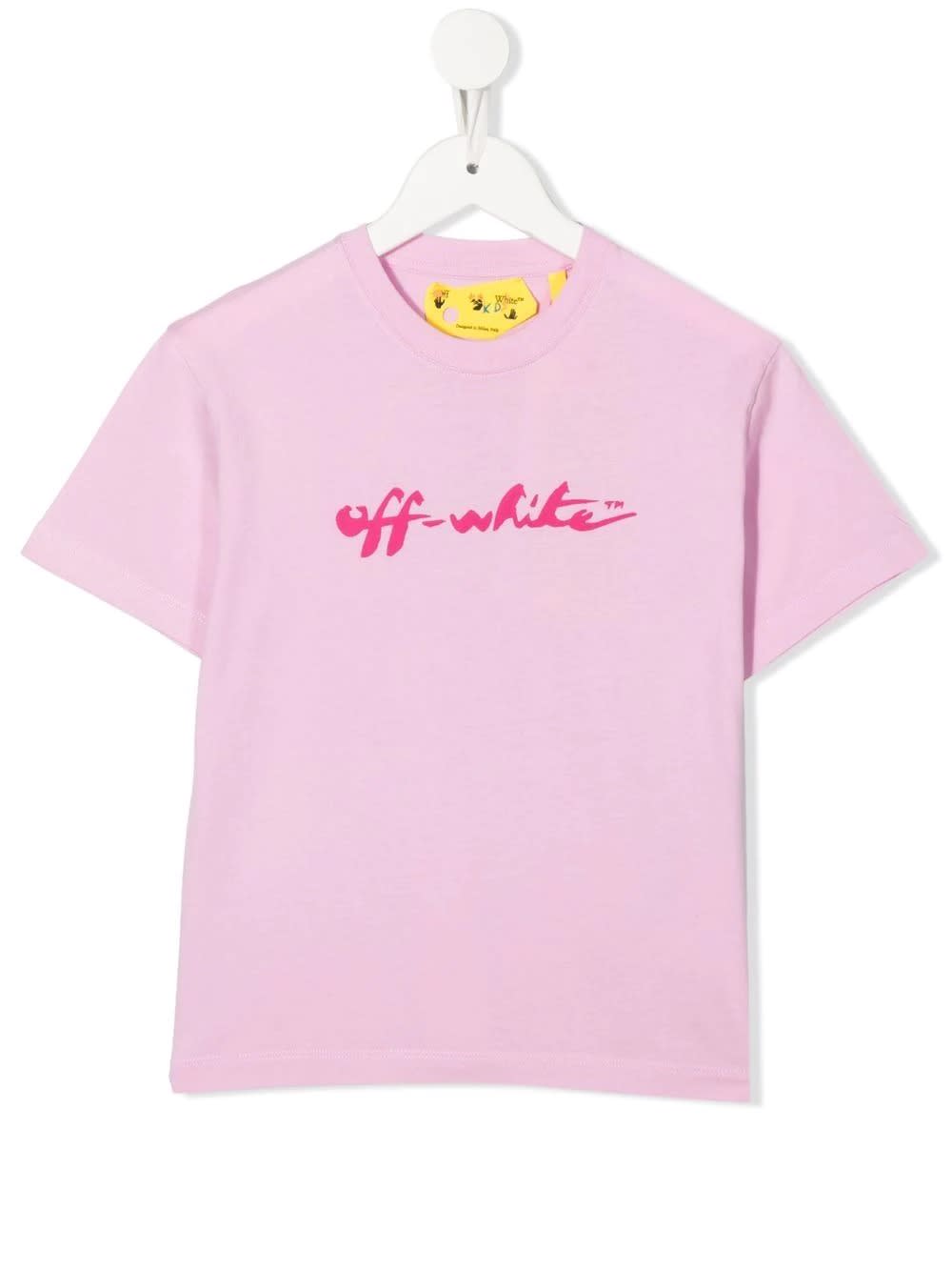 Off-White Pink Ow Script T-shirt