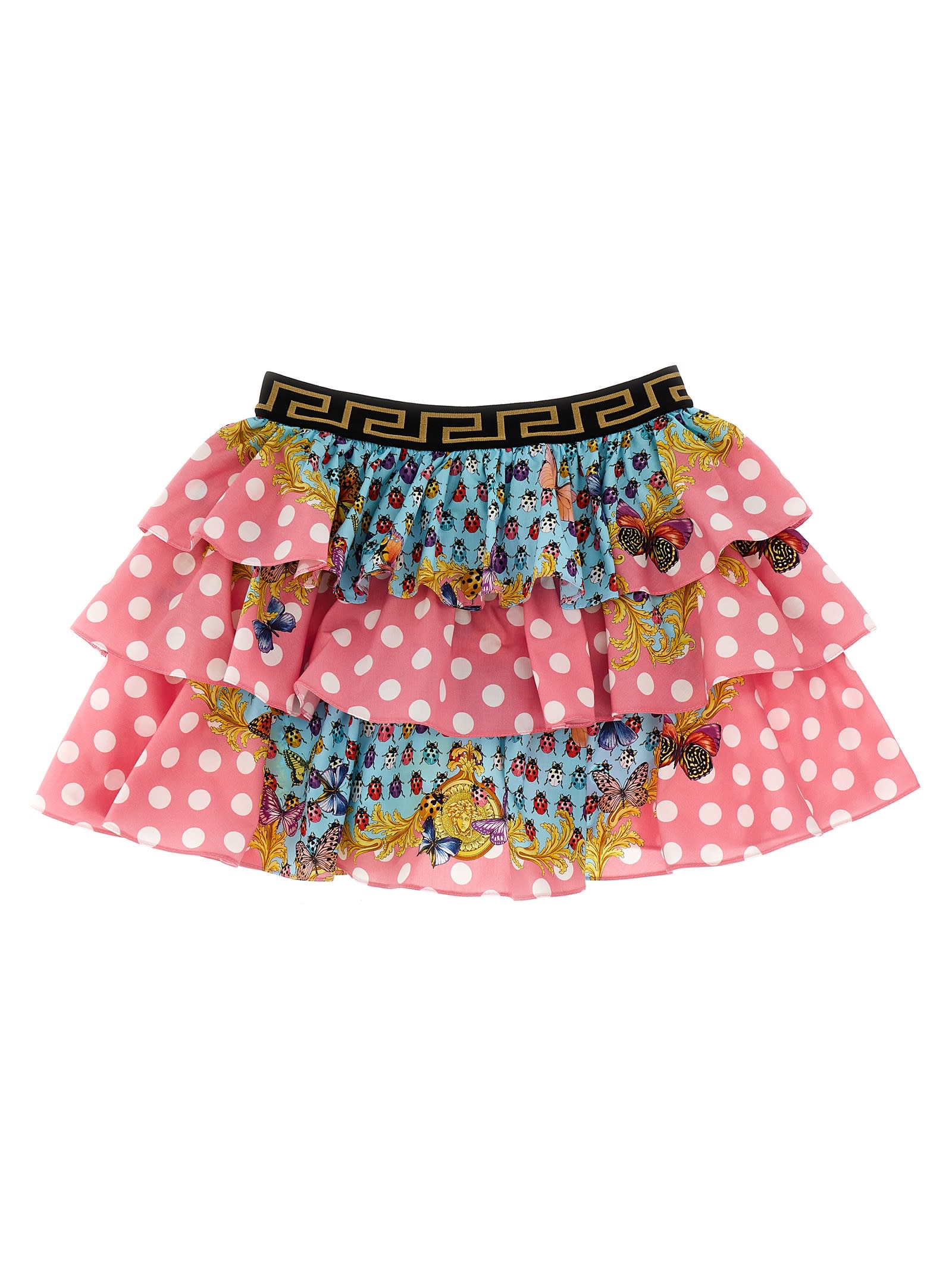 Versace Heritage Butterflies & Ladybugs Kids Skirt With The Vacation Capsule