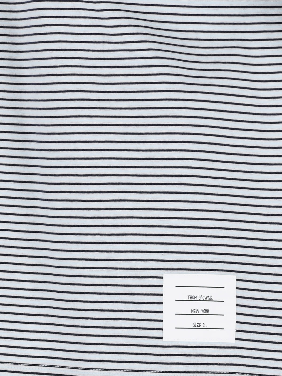 Shop Thom Browne Stripe T-shirt In Blue