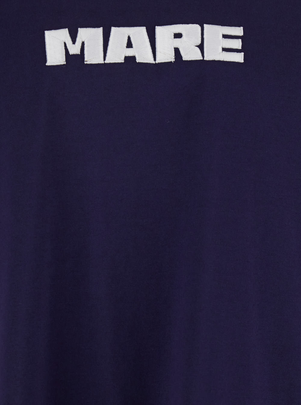 Msgm Blue T-shirt With Print On The Front And Logo On The Back In Cotton Man In Blu