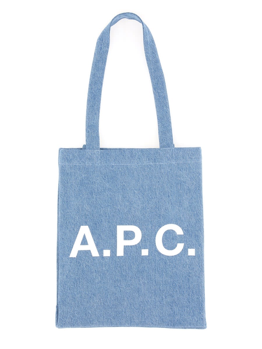 Shop Apc Lou Shopping Bag In Azure
