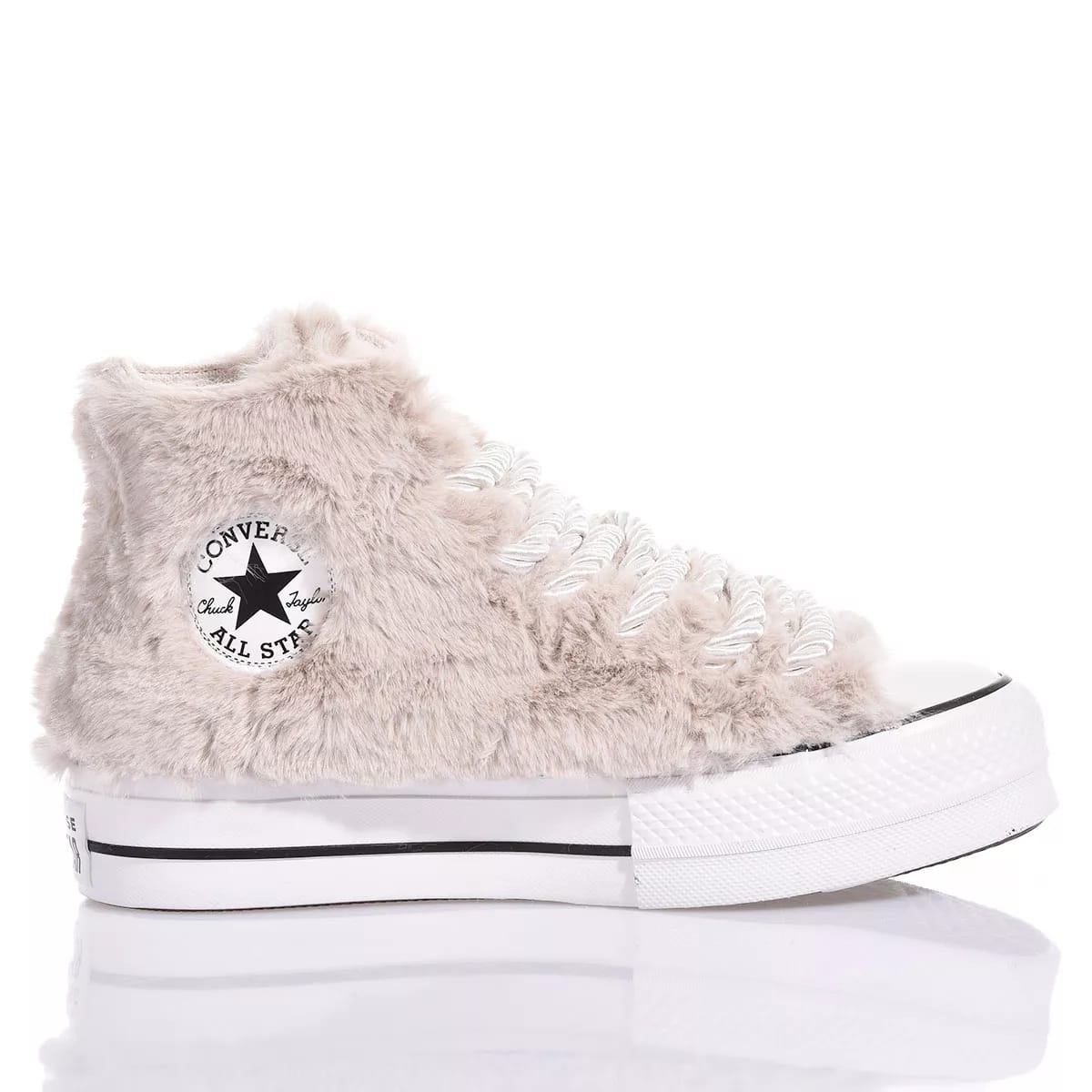 Shop Mimanera Converse Platform Fluffy Tap